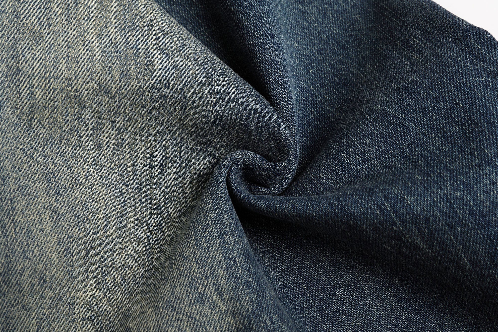 FAYCHUI Gradient Washed Lace-Up Pocket Jeans