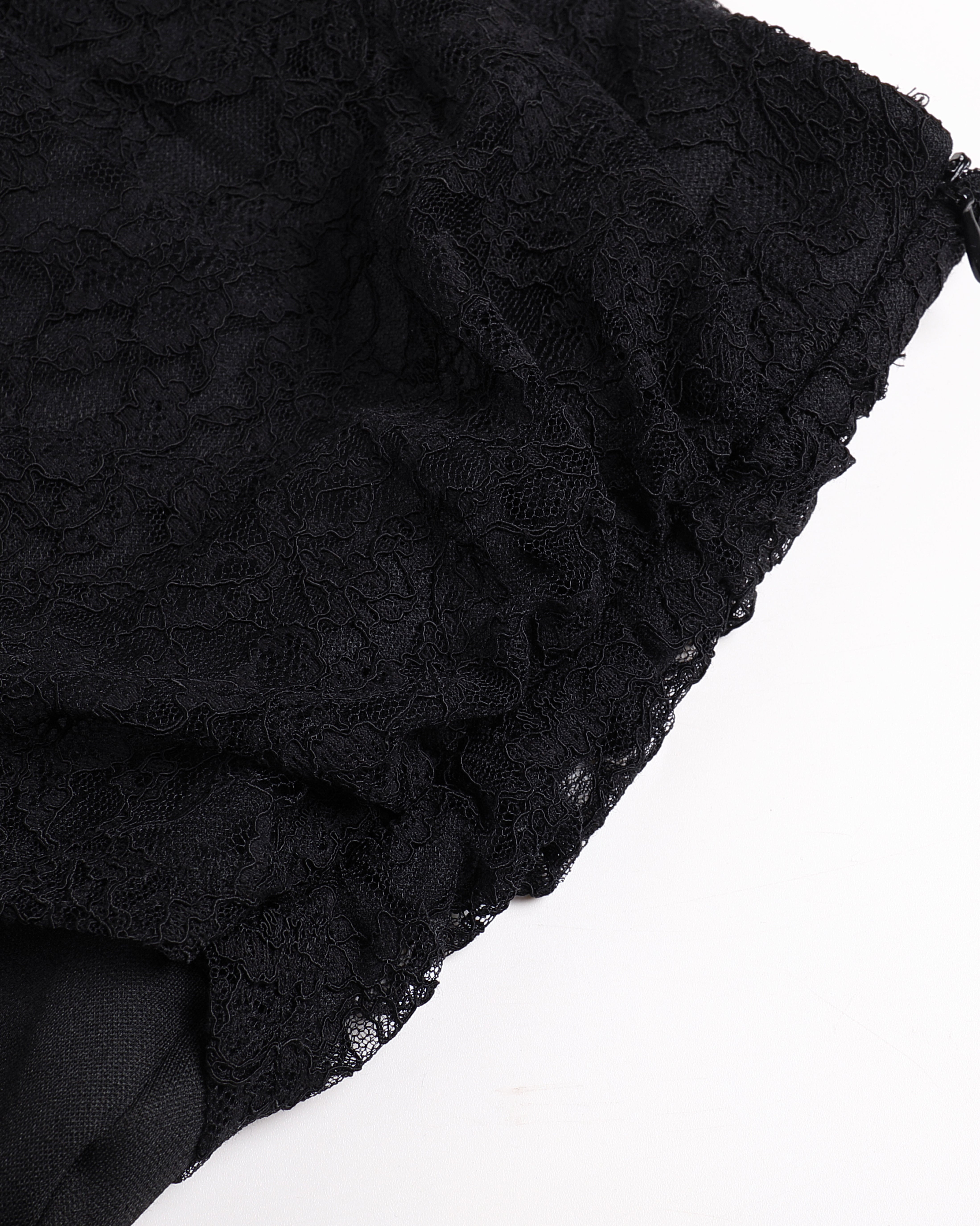FAYCHUI Diamond & Lace Layered Waist Flared Pants