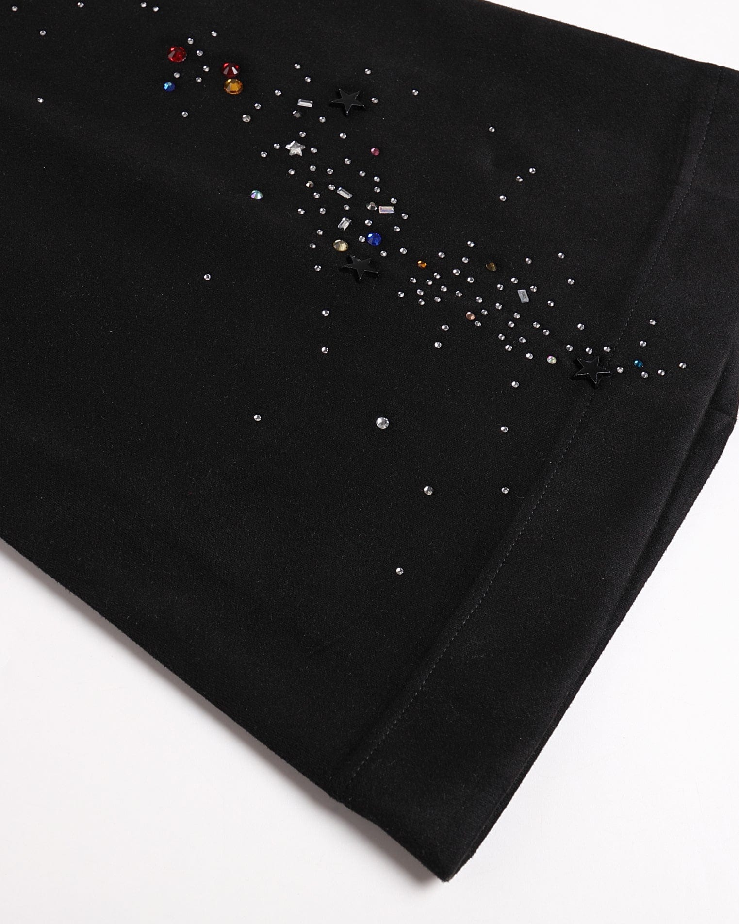 FAYCHUI Diamond & Lace Layered Waist Flared Pants