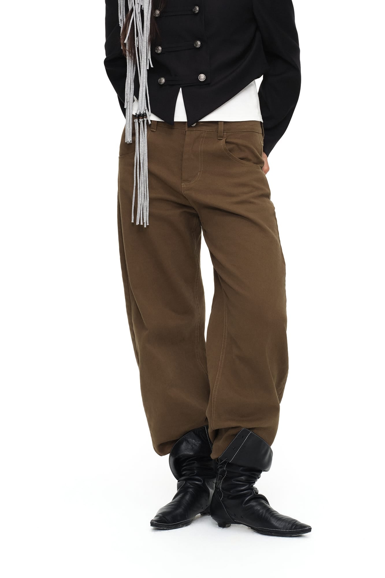 OINIMI Essential Wide-Leg Workwear Pants