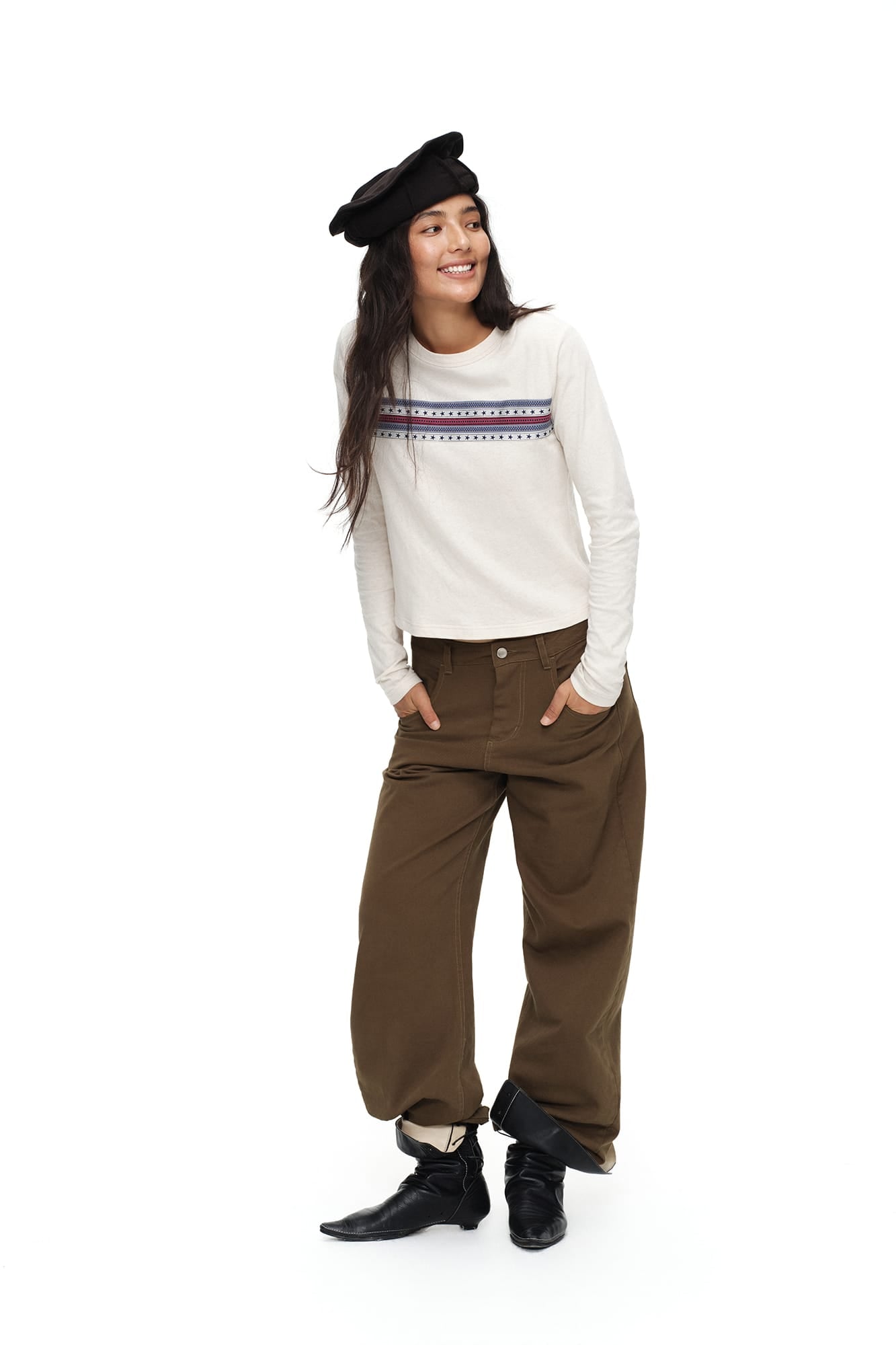 OINIMI Essential Wide-Leg Workwear Pants