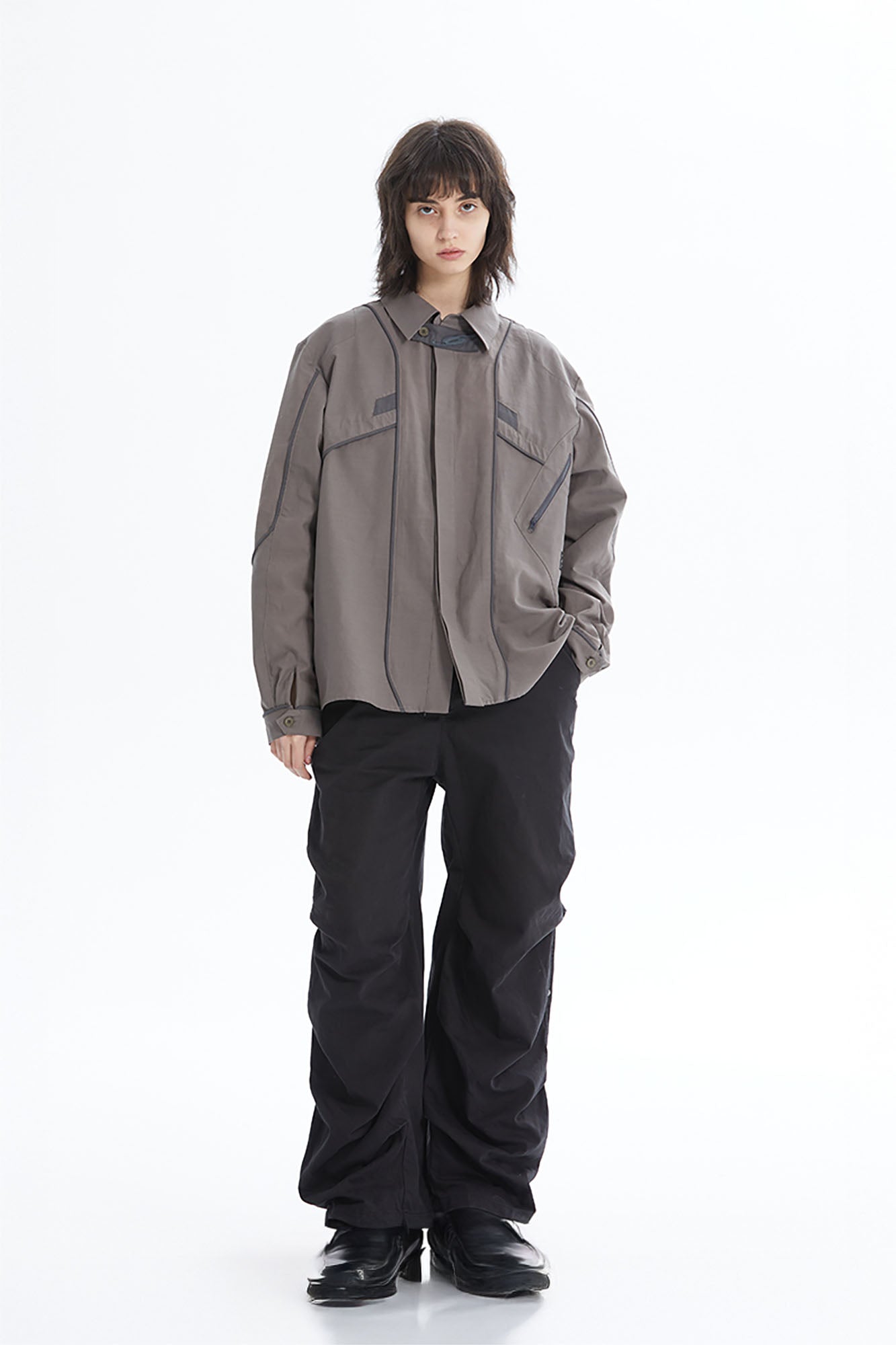 ERROR CODE ROBOT Modular Panel Button-Up Utility Shirt