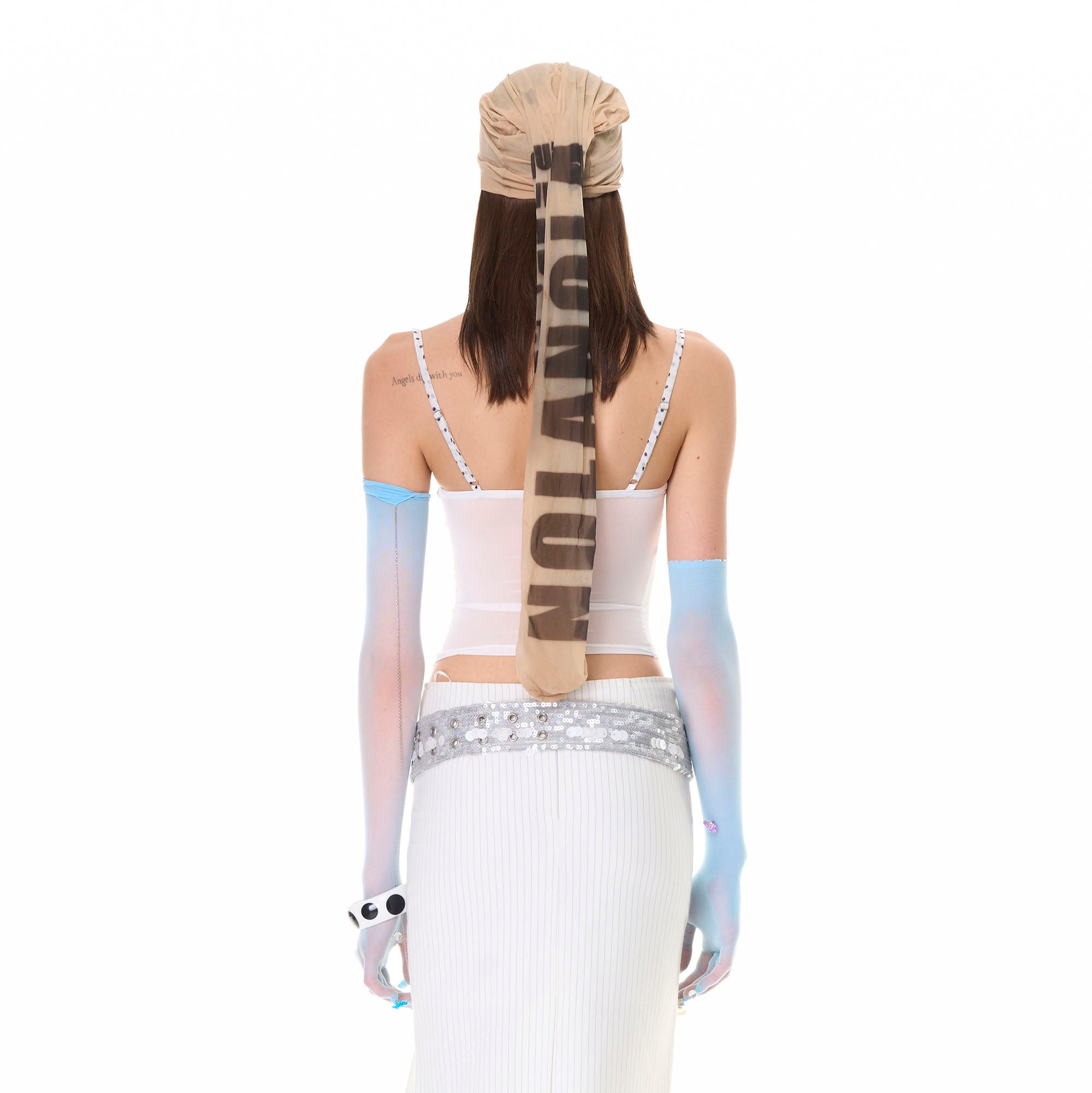 NEVER OFFEND L ANGEL Sheer Corset Cami Top