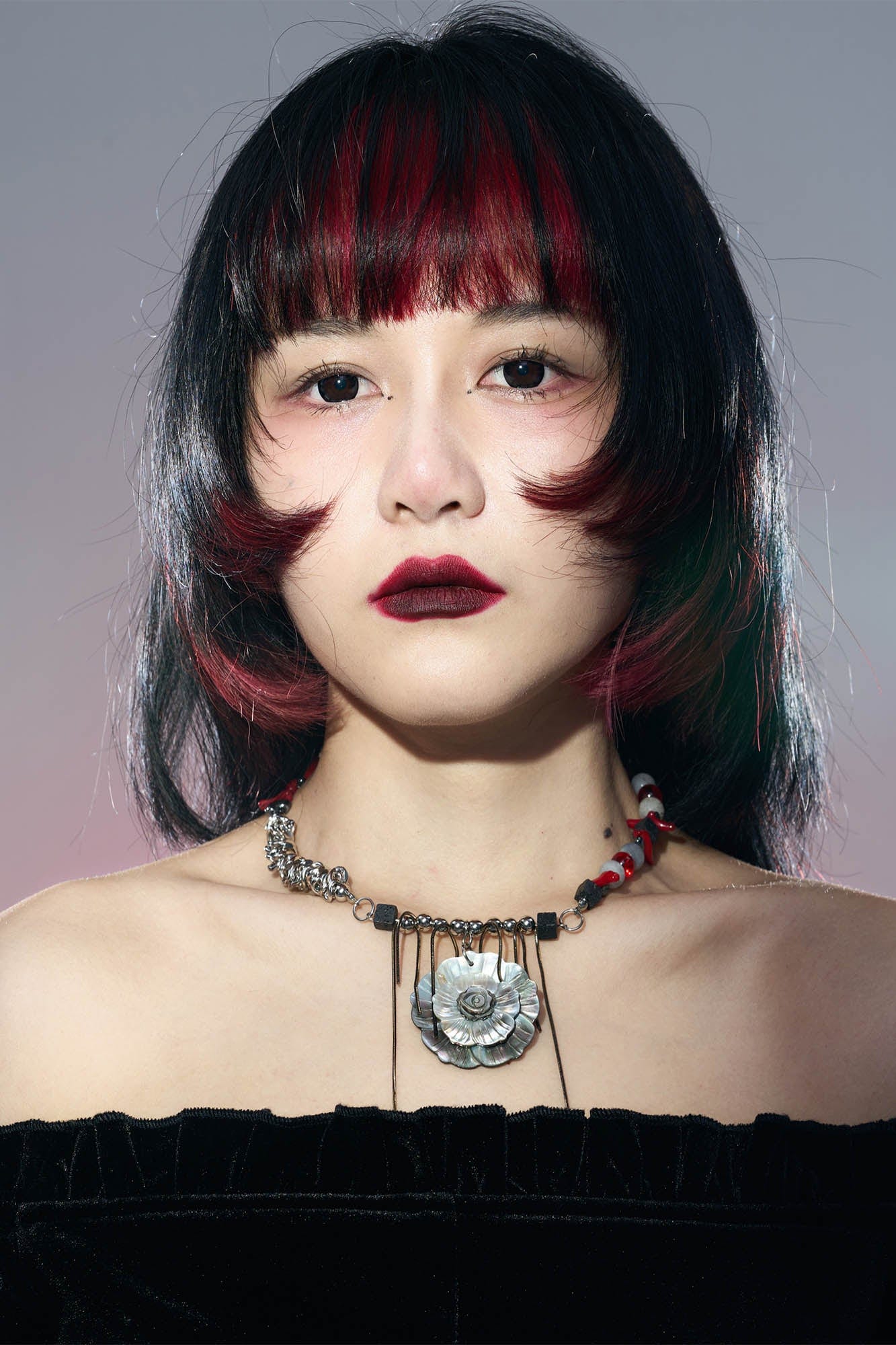 ILLUSORY Flower of Thorns Beaded Necklace, premium urban and streetwear designers apparel on PROJECTISR.com, ILLUSORY