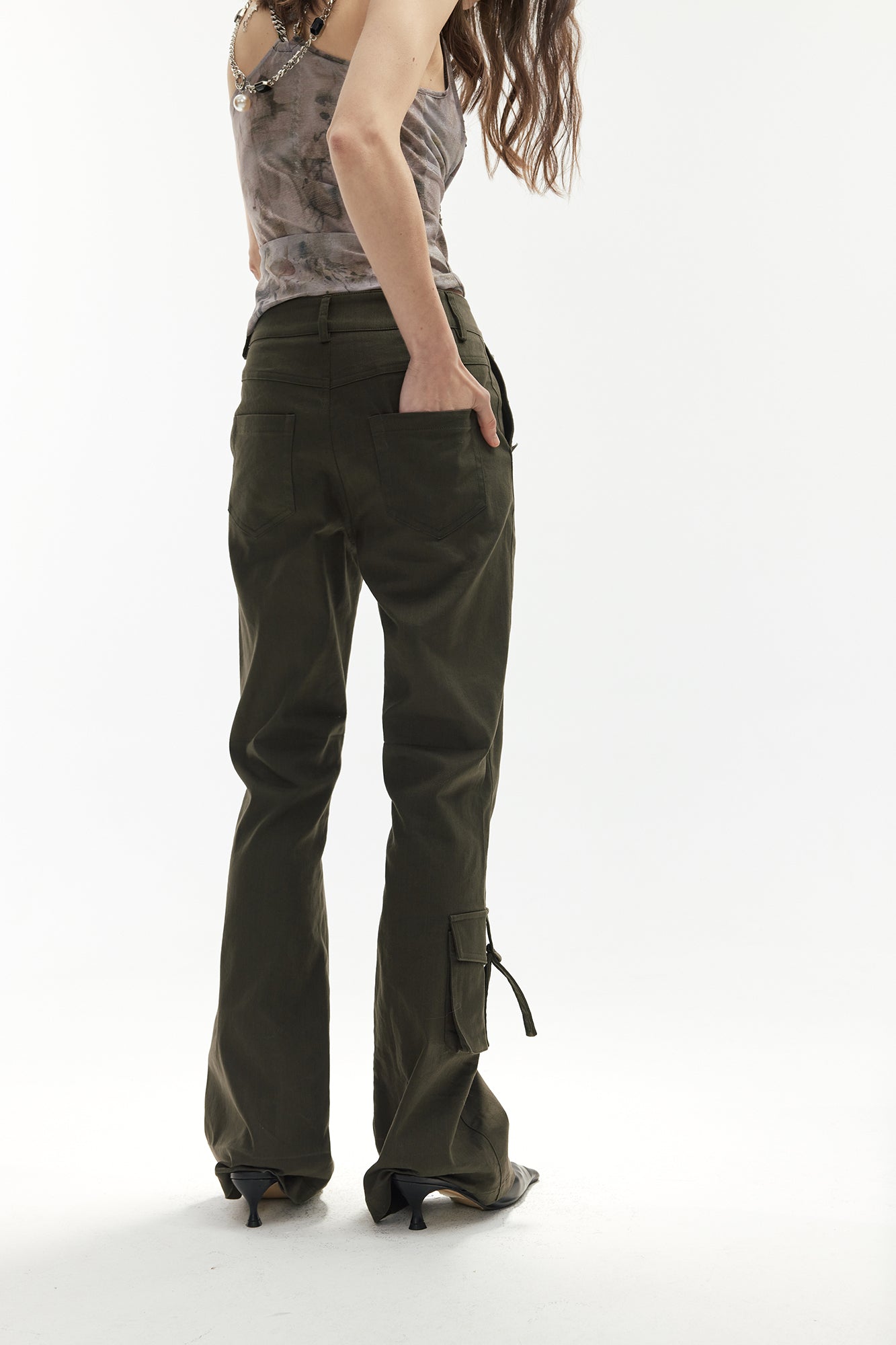 JIUWU PARK Utility Flared Cargo Pants