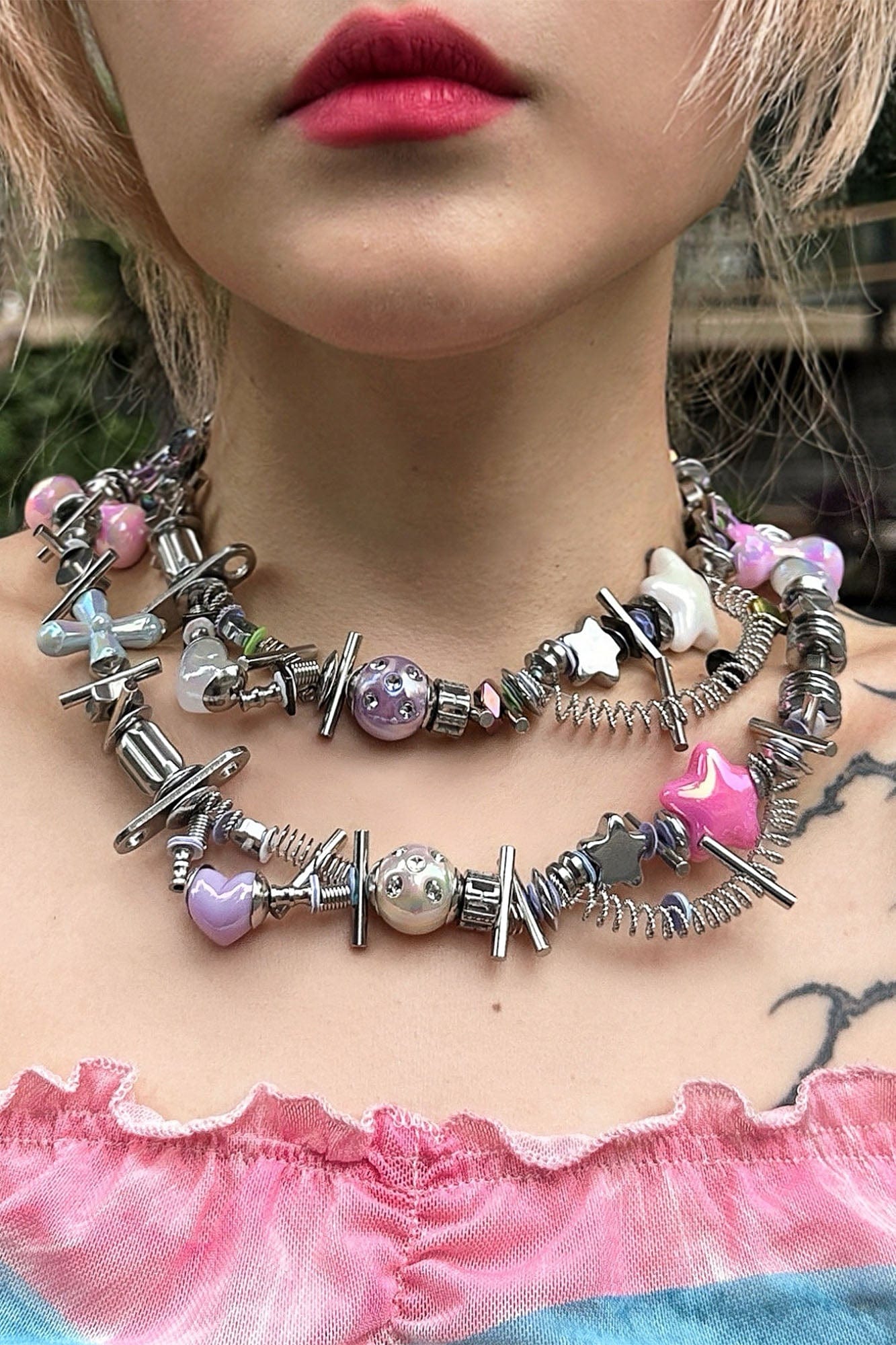ILLUSORY Time Machine Coil-Link Necklace, premium urban and streetwear designers apparel on PROJECTISR.com, ILLUSORY