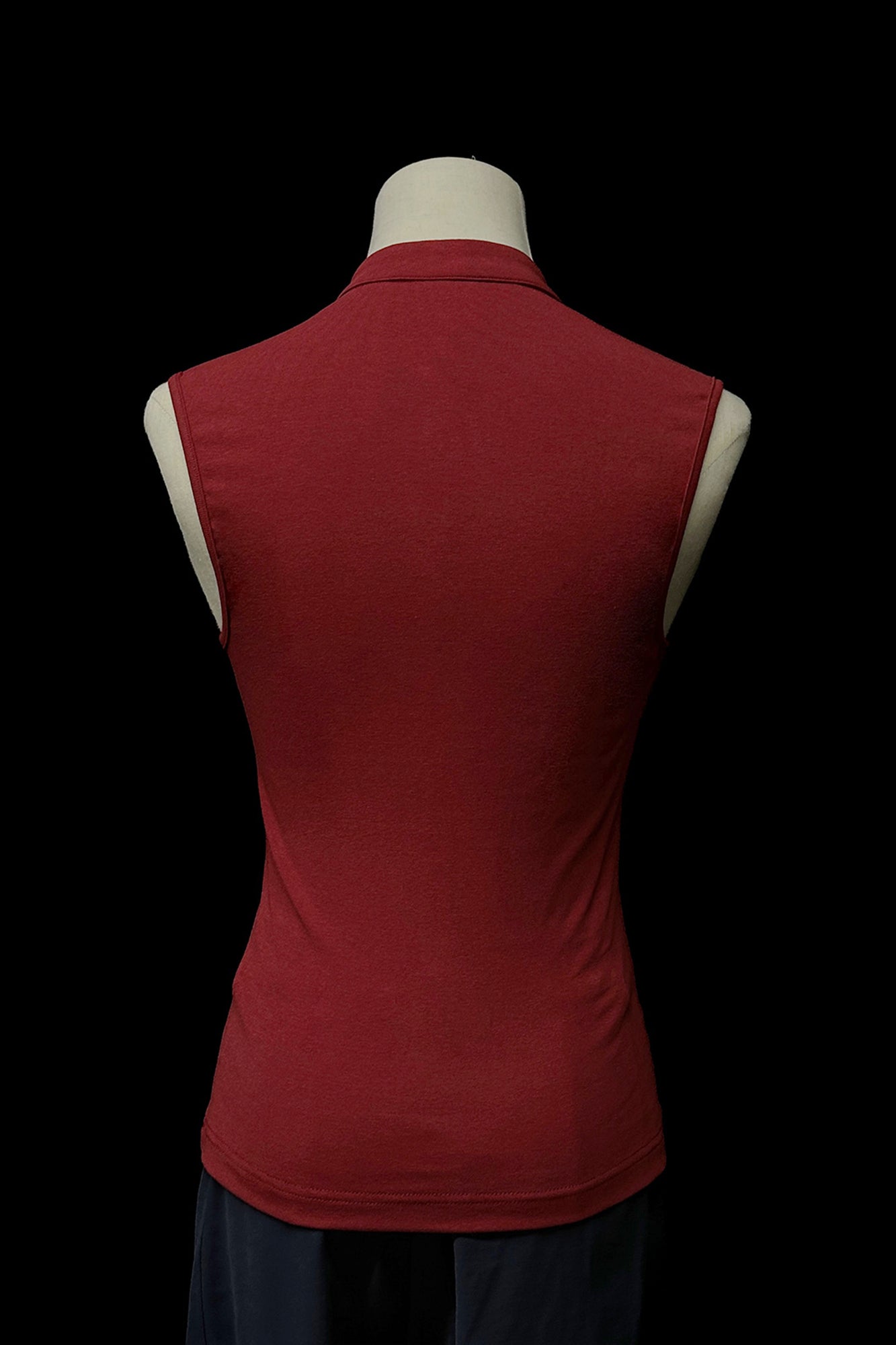 WUHEYIZUO Swallow Embroidered Keyhole Top