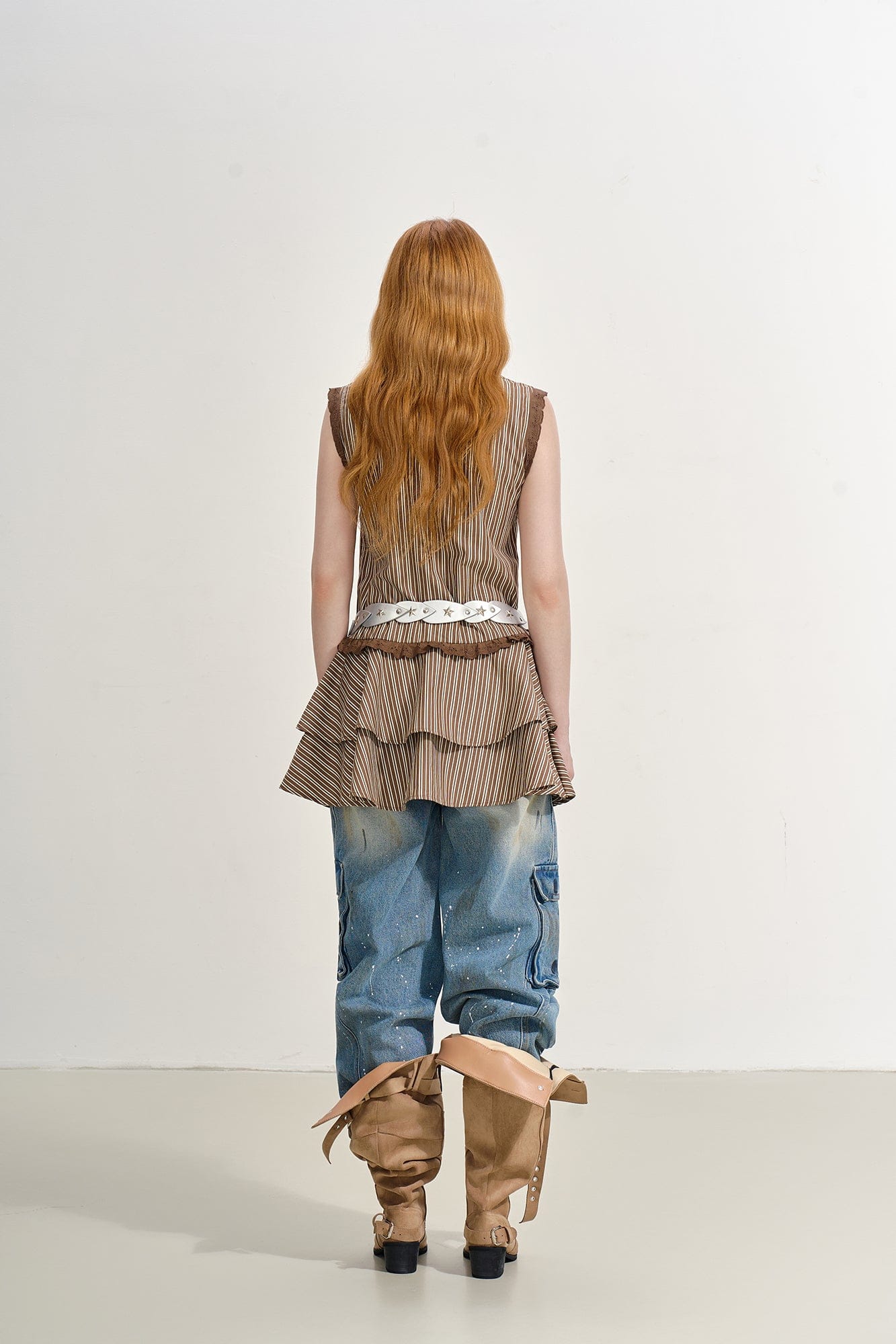 SOFITTE Splatter Stain Utility Cargo Jeans