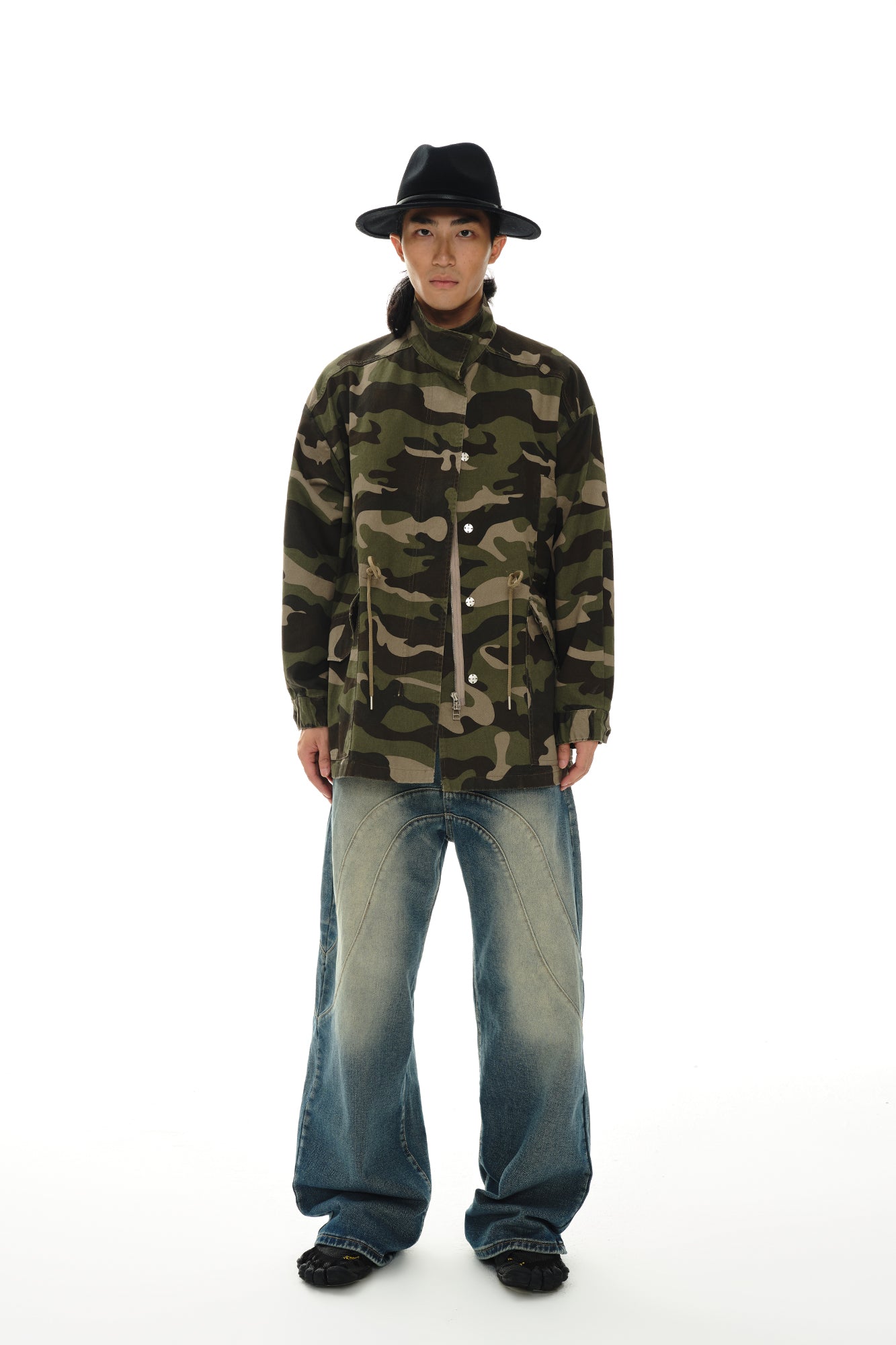 OINIMI Camo Tactical Drawstring Field Jacket