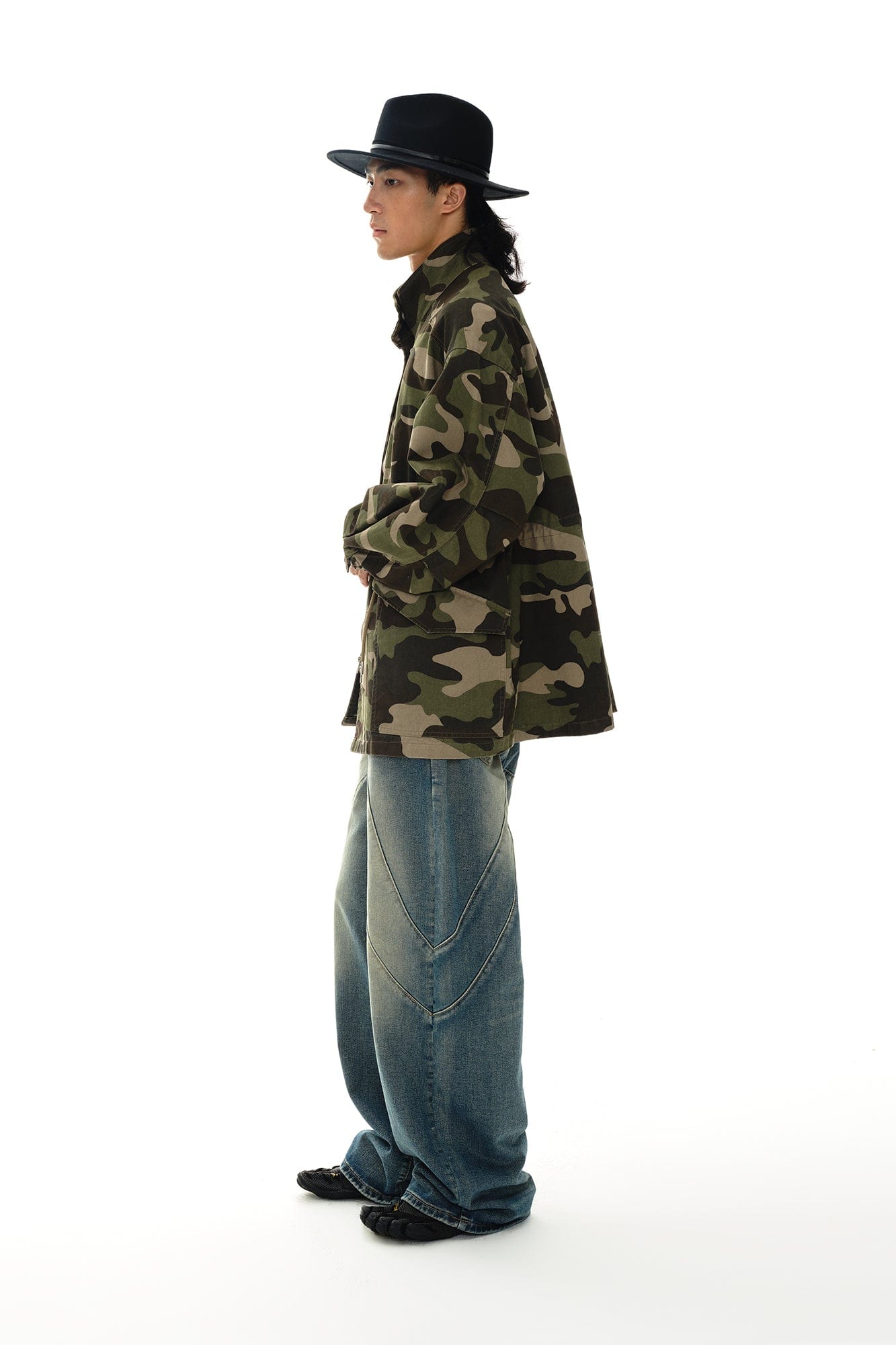 OINIMI Camo Tactical Drawstring Field Jacket