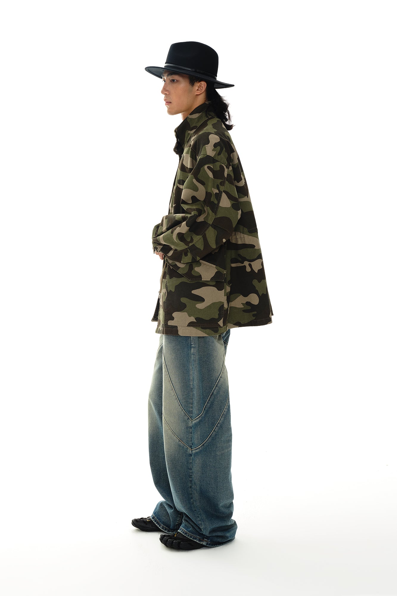 OINIMI Camo Tactical Drawstring Field Jacket