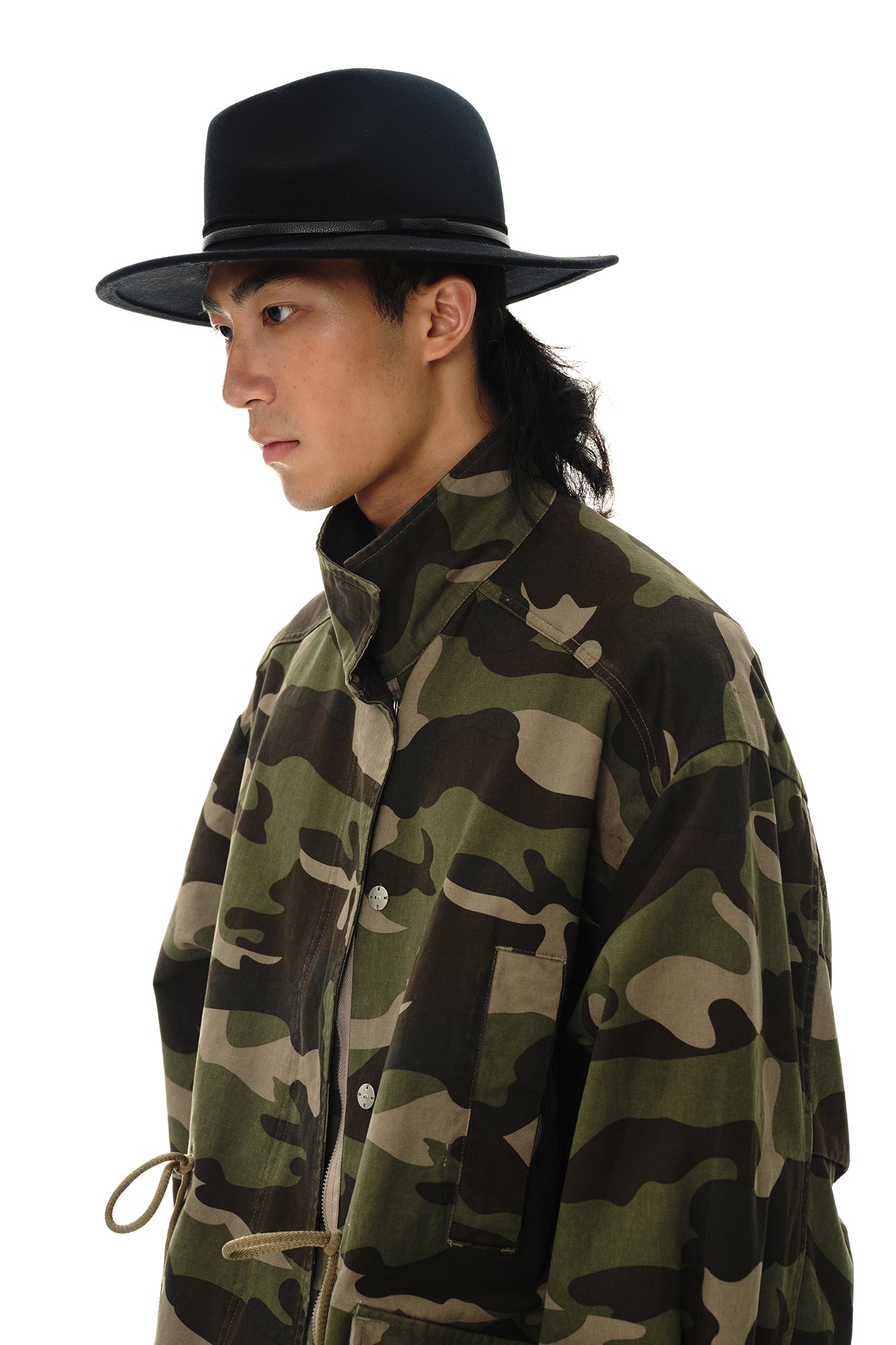 OINIMI Camo Tactical Drawstring Field Jacket