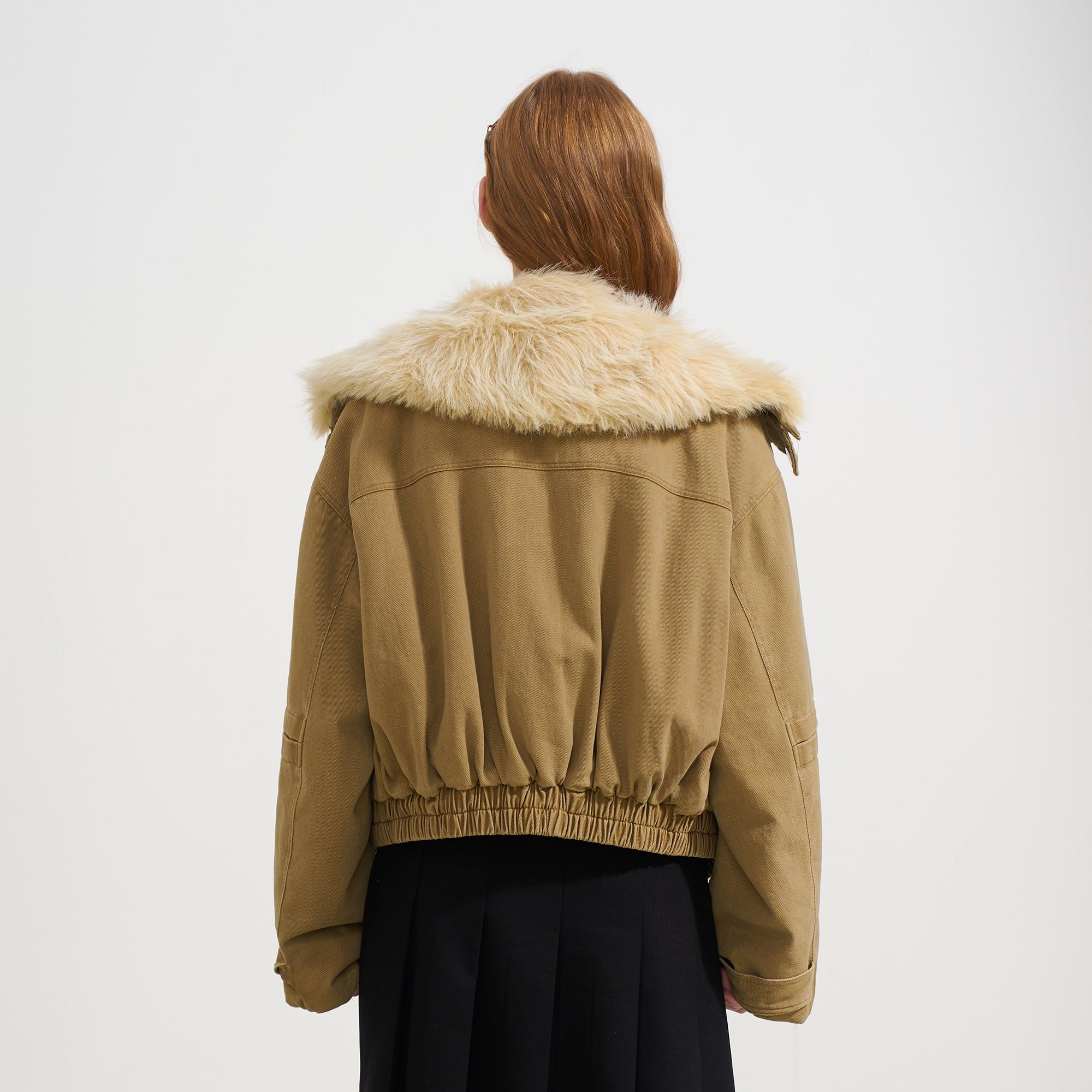 SOFITTE Faux-Fur Lined Utility Bomber Jacket