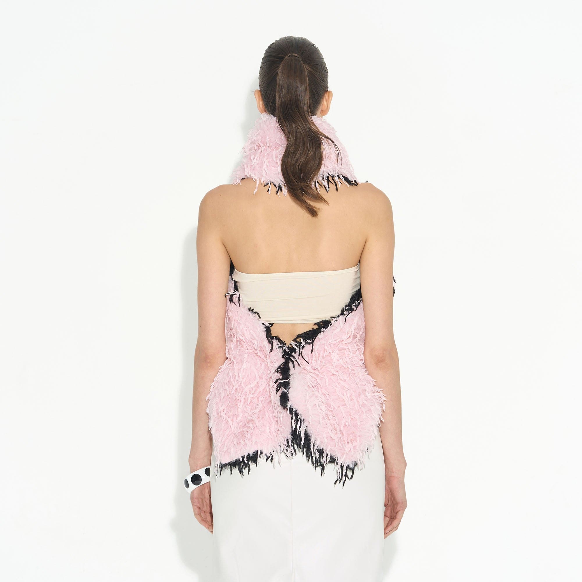 NEVER OFFEND L ANGEL Shaggy Faux Fur Scarf
