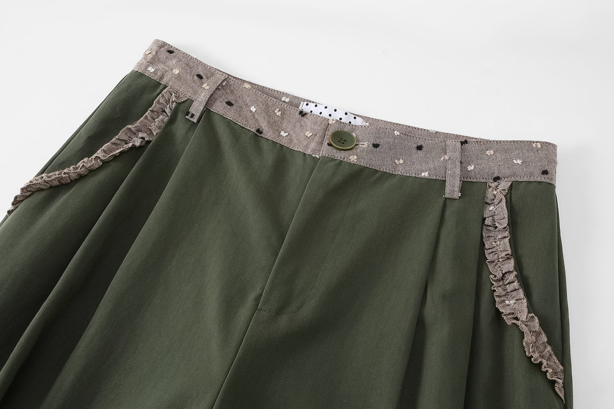 UNSOCIAL NIGHT Contrast Pouch-Pocket Balloon Cargo Pants