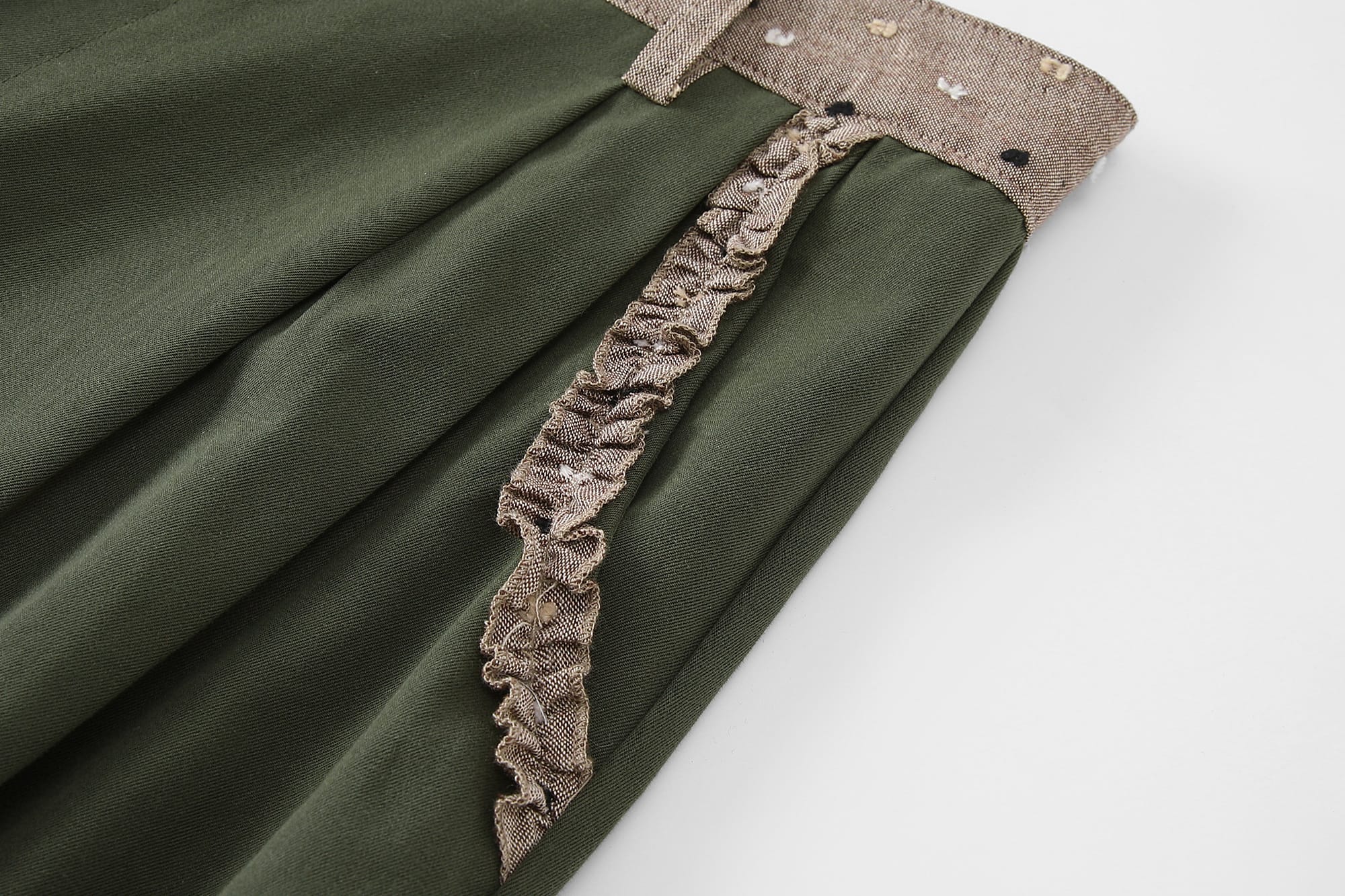 UNSOCIAL NIGHT Contrast Pouch-Pocket Balloon Cargo Pants