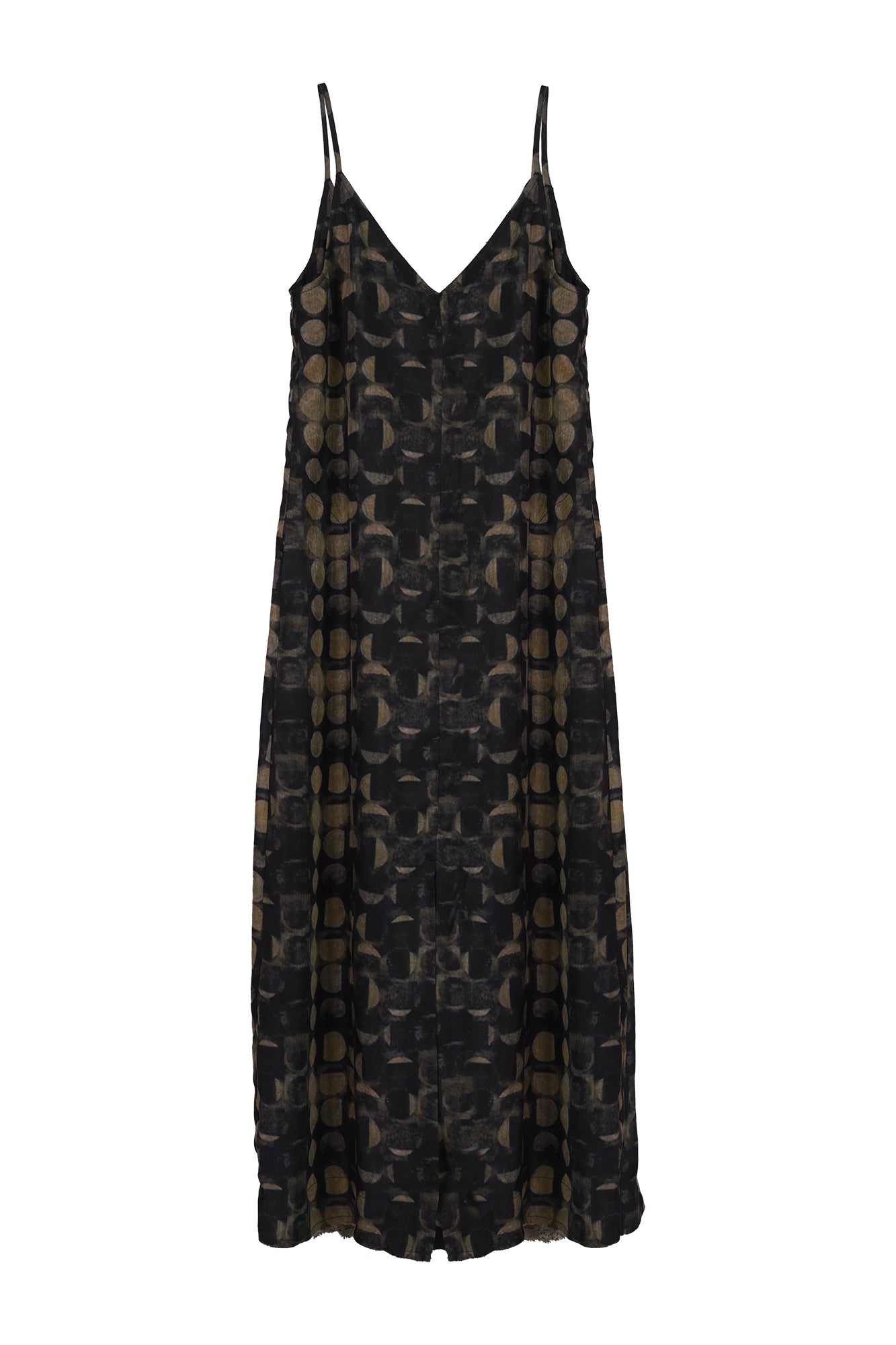 INCH LIM Polka-Dot Open Back Slip Dress