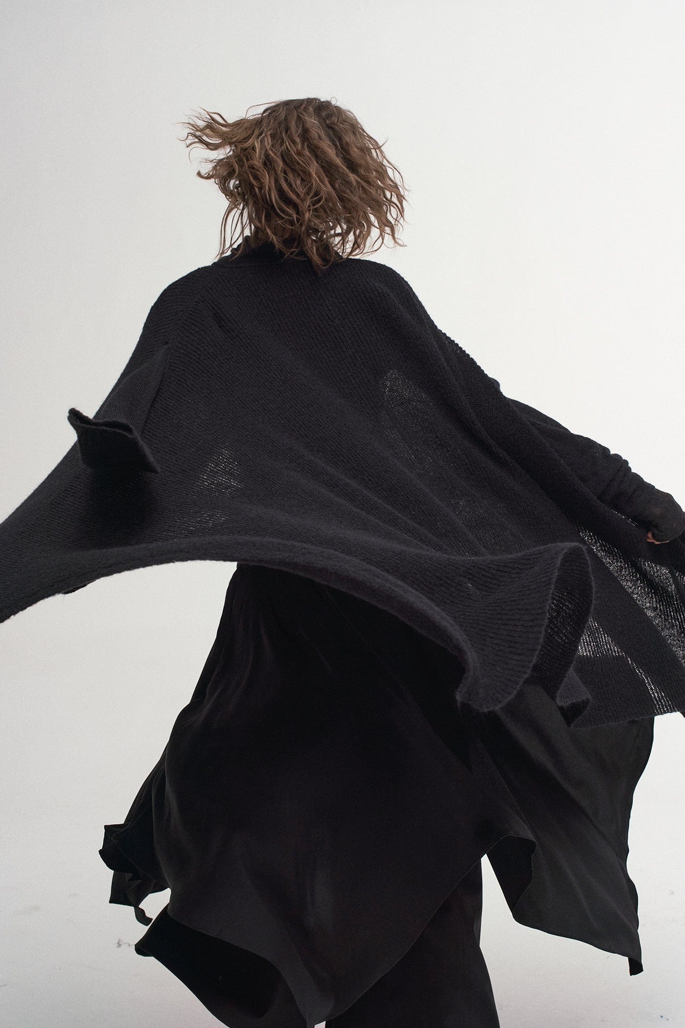 ILNya Nieternite Nifutur Convertible Drape Knit Cape, premium urban and streetwear designers apparel on PROJECTISR.com, ILNya Nieternite Nifutur