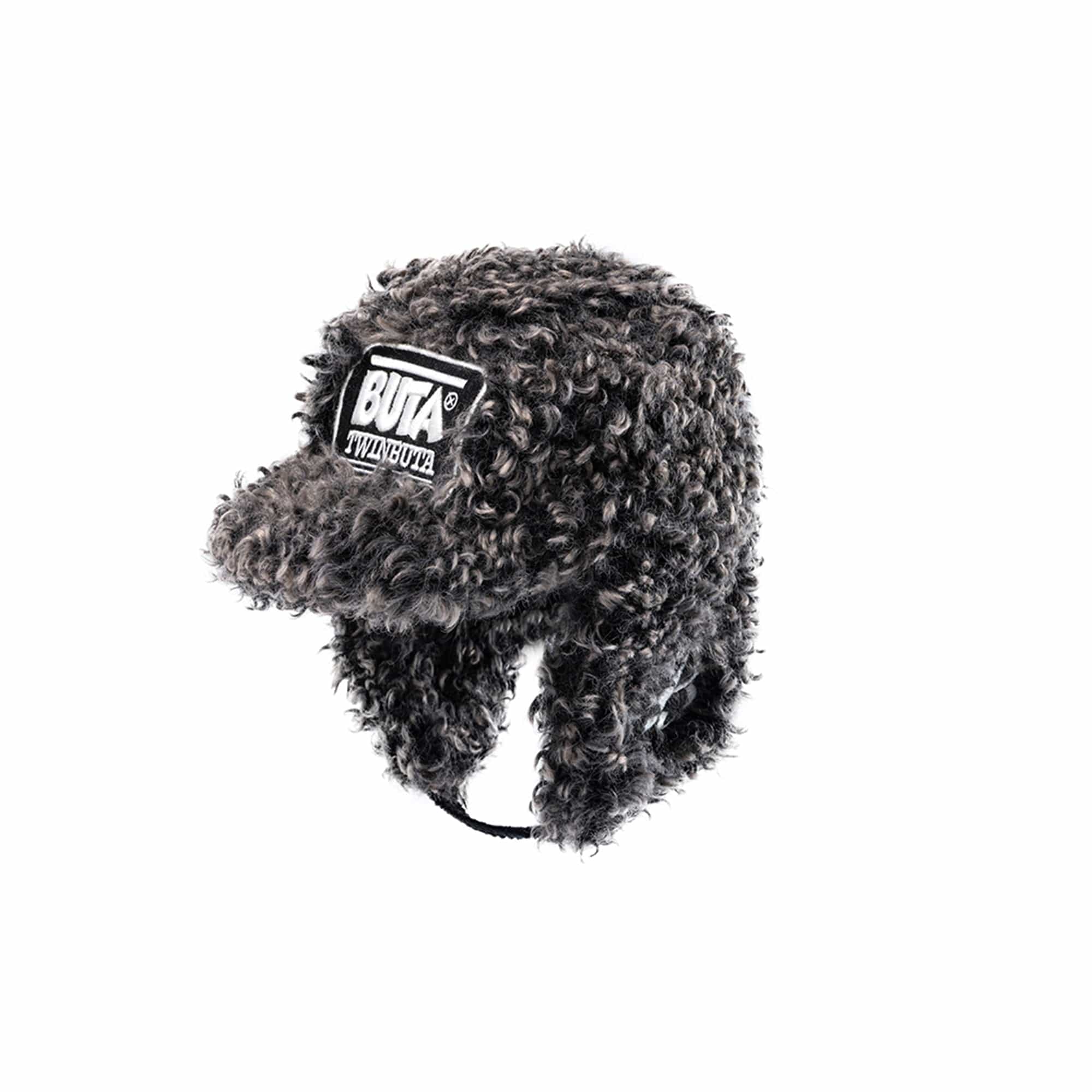 TWINBUTA Heart-Patch Faux Fur Trapper Hat