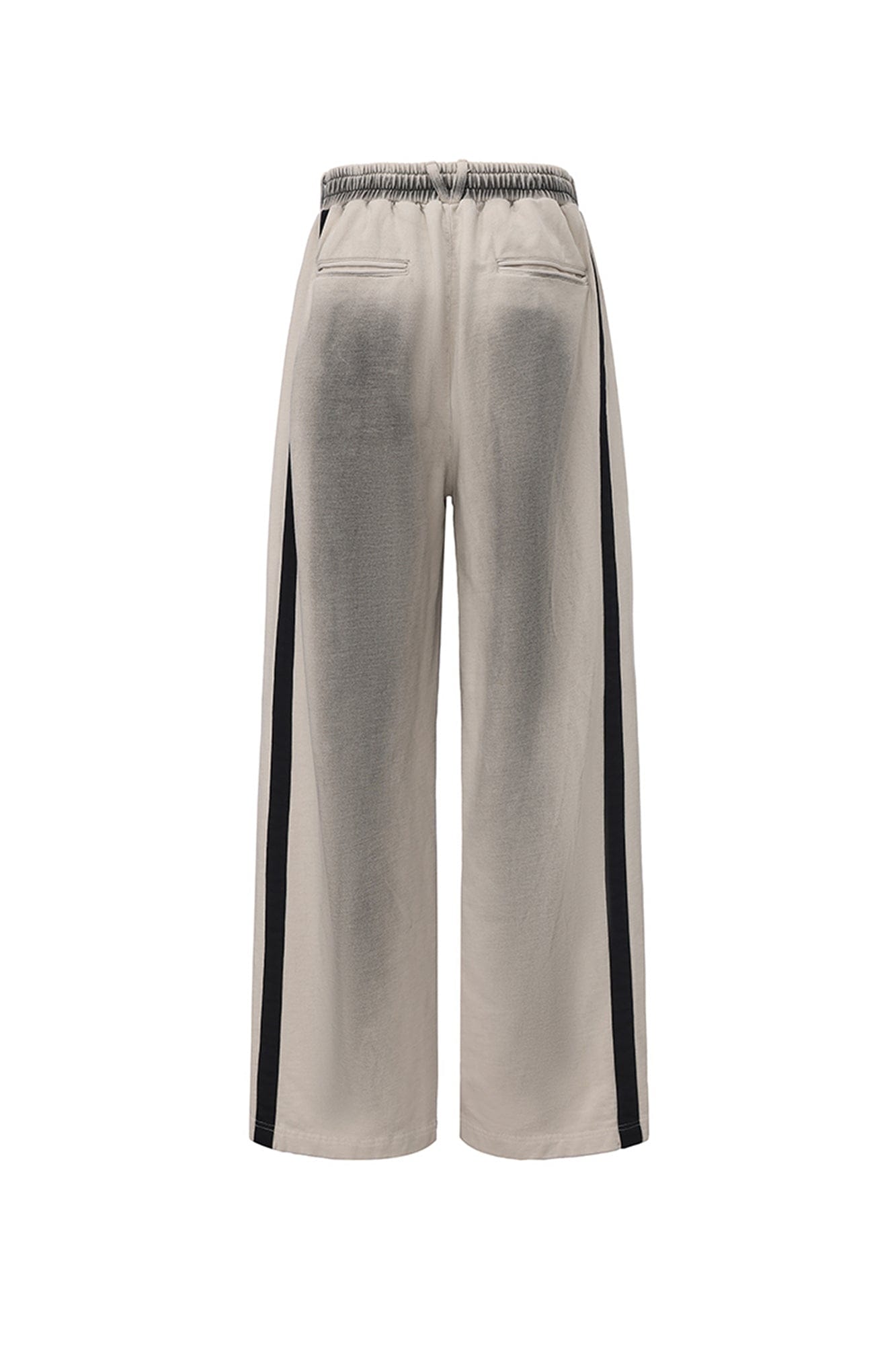 VANN VALRENCE Frayed Graphic Contrast Panel Sweatpants