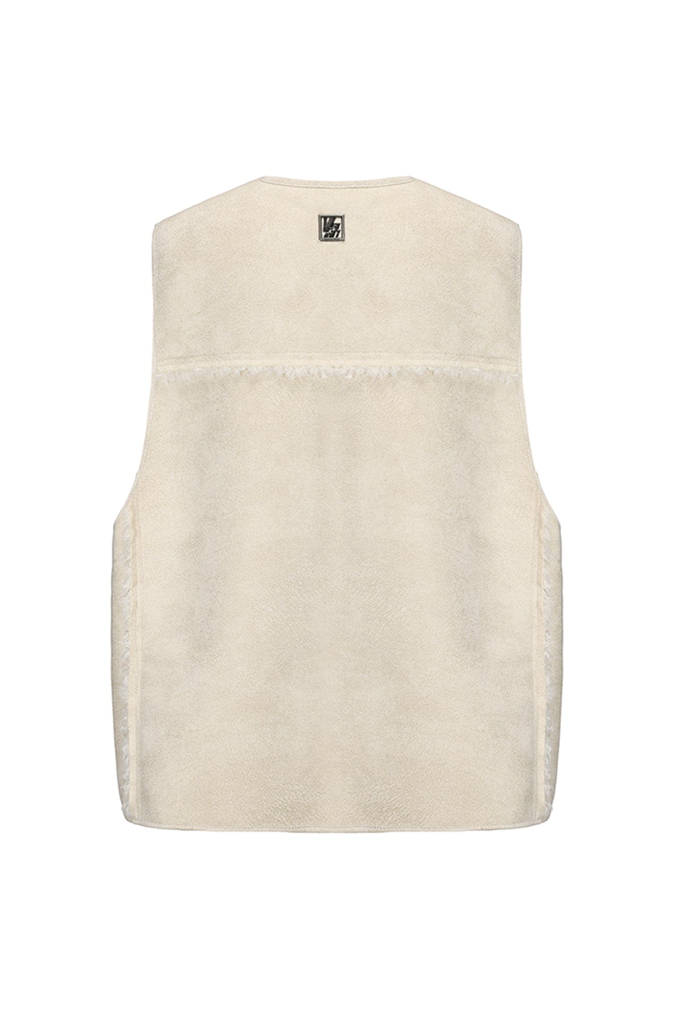 VANN VALRENCE Paneled Fleece-Trim Padded Vest