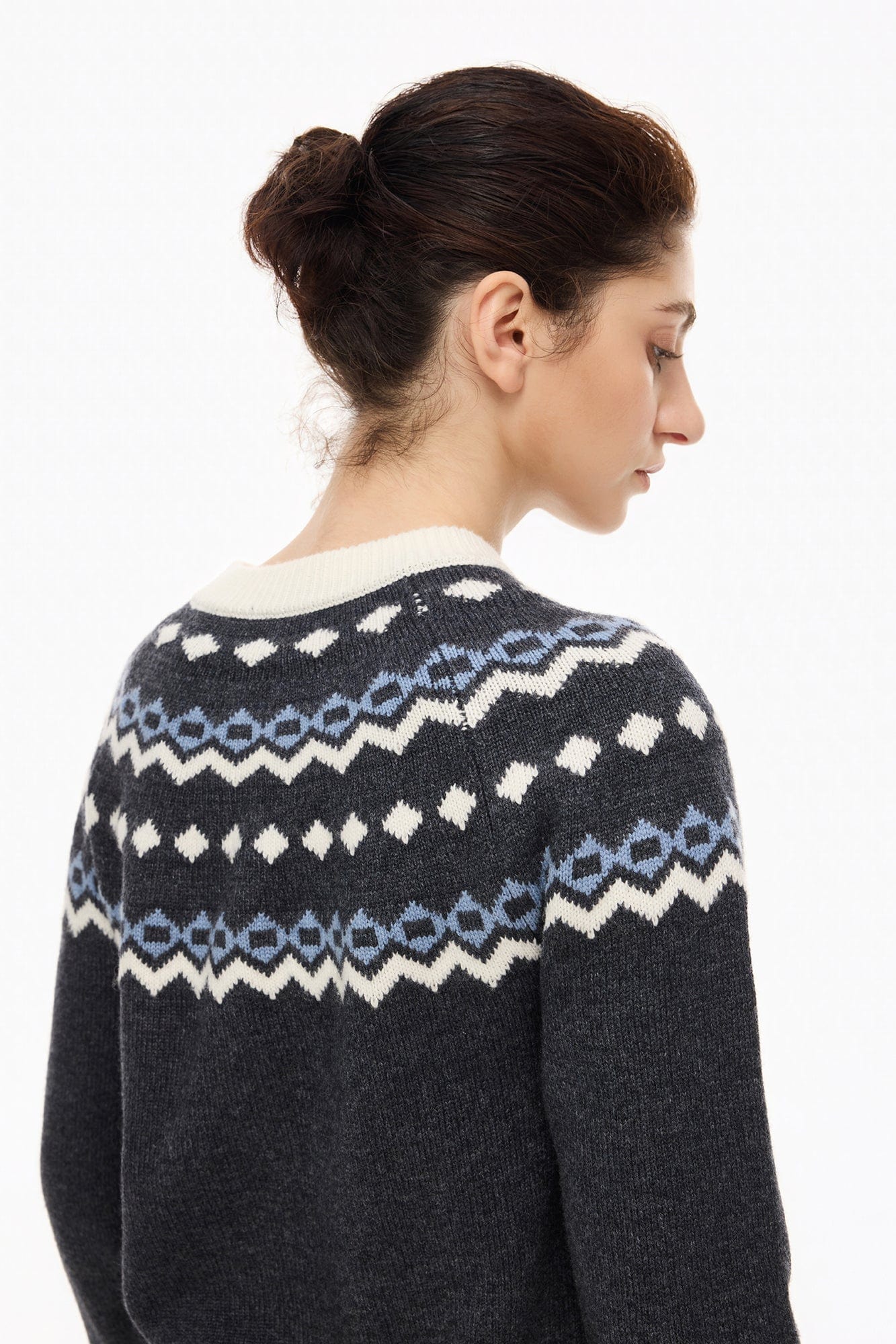 ARTIFICIAL WORLD Fair Isle Wool-Blend Cardigan