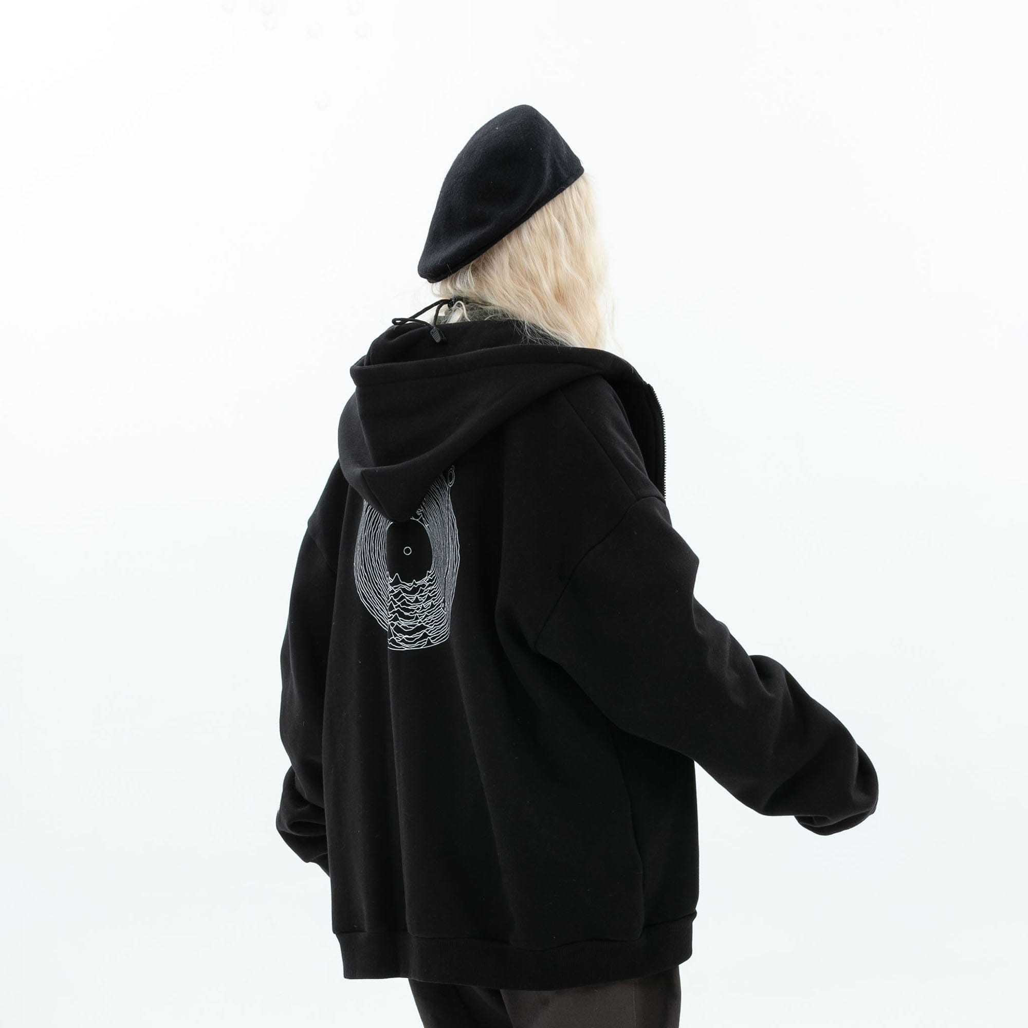 ERROR CODE ROBOT Fleetwood Mac Graphic Oversized Hooded Jacket