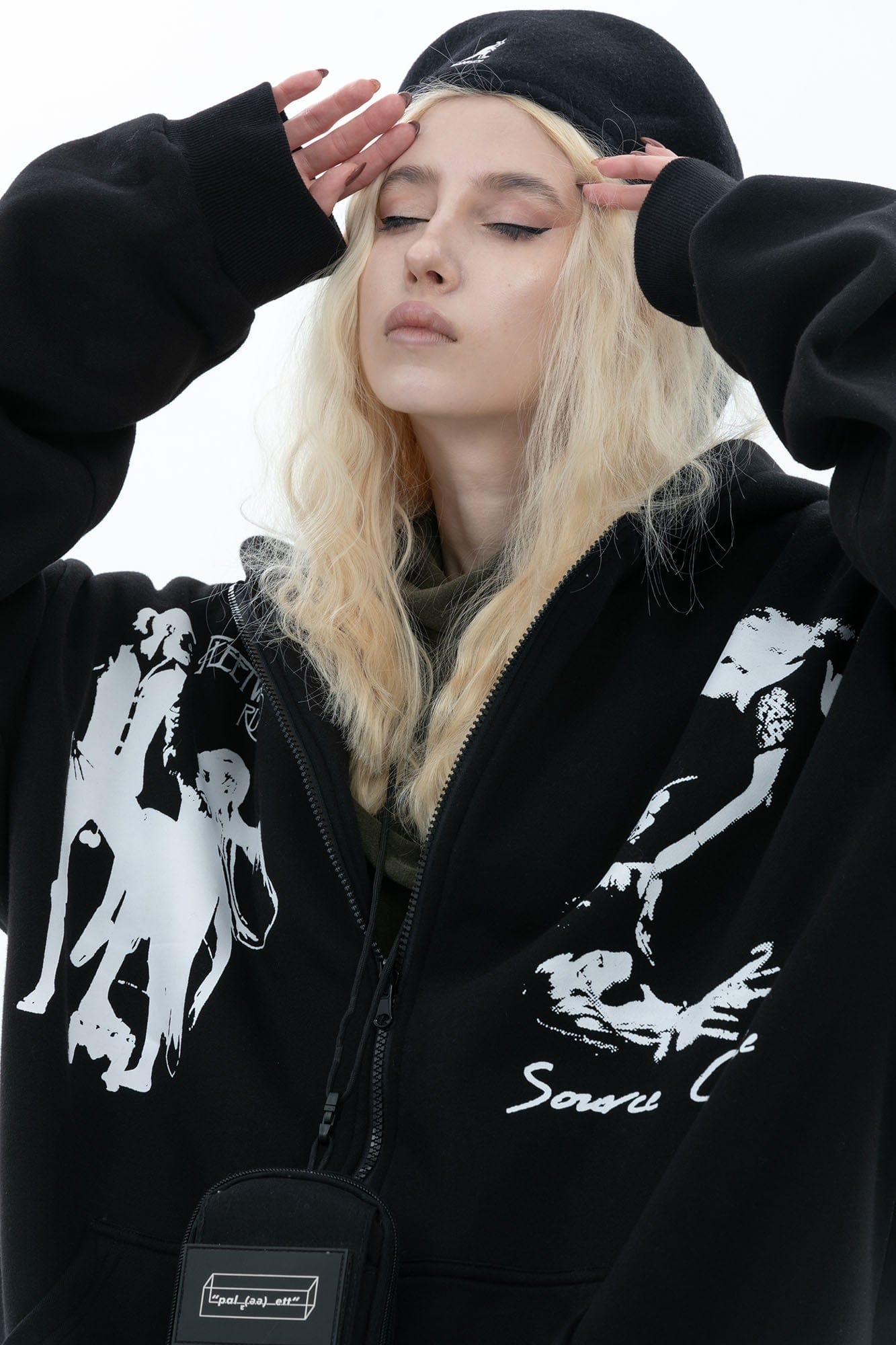 ERROR CODE ROBOT Fleetwood Mac Graphic Oversized Hooded Jacket