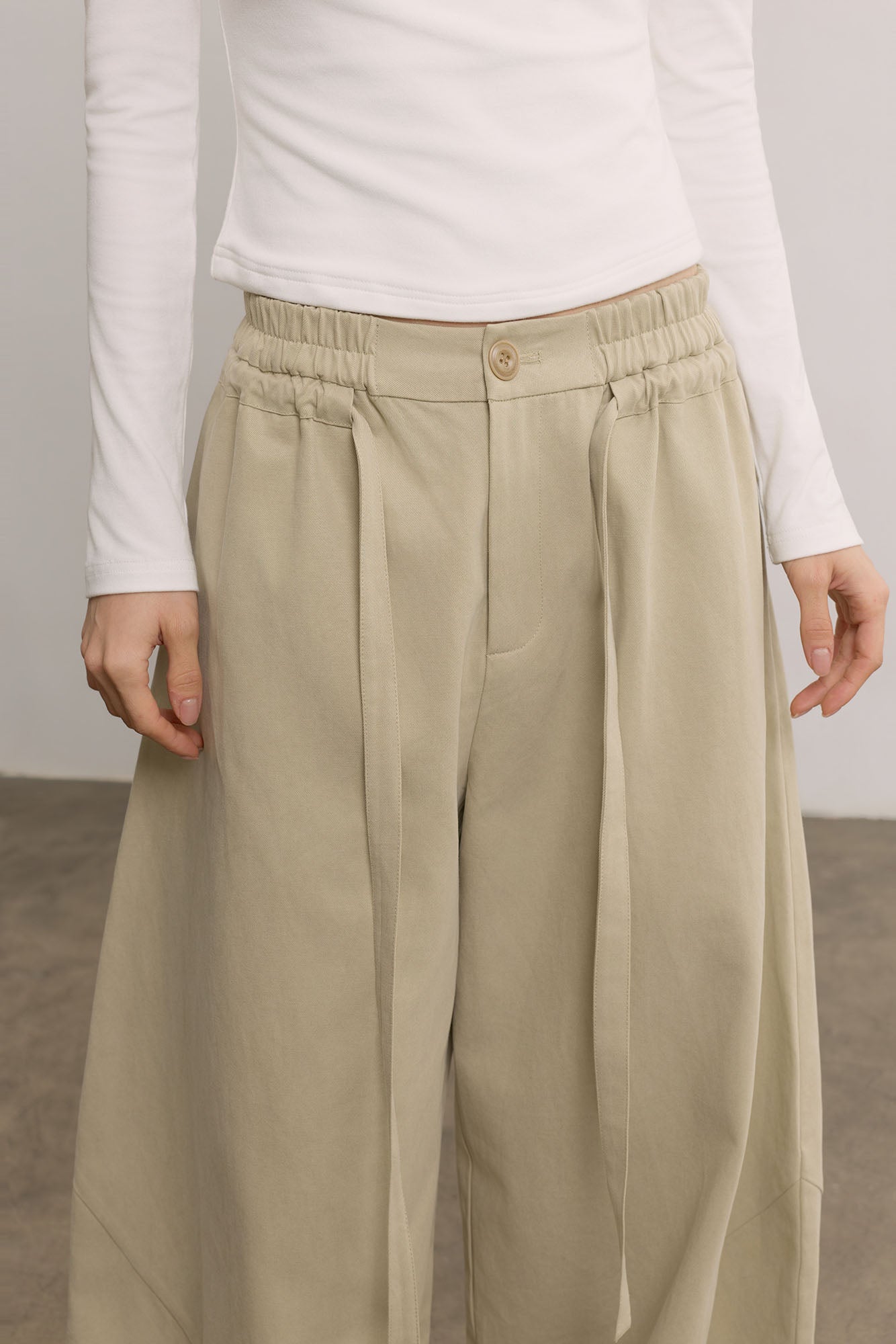 SAME FLOW Modern Oversized Drawstring Pants