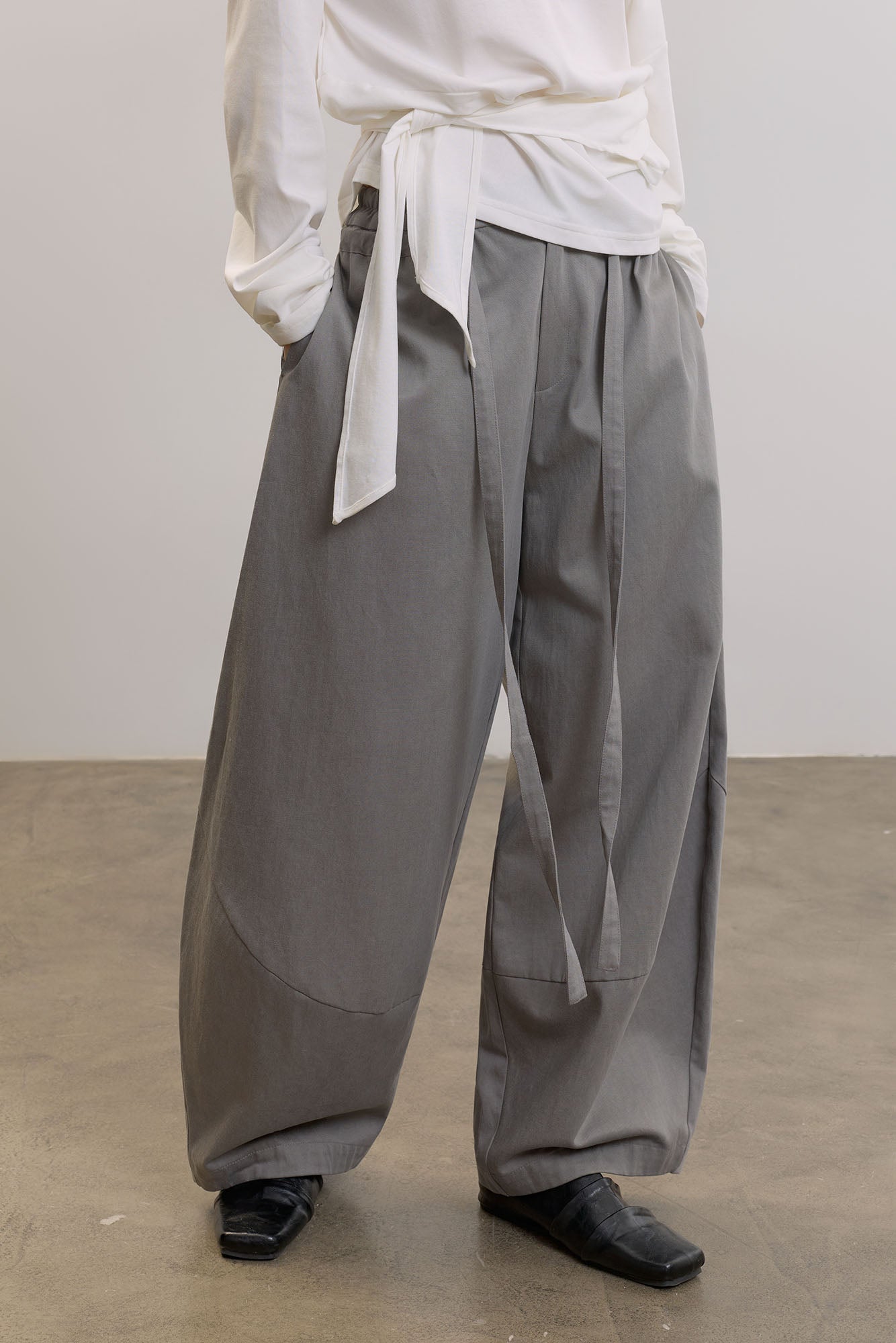 SAME FLOW Modern Oversized Drawstring Pants