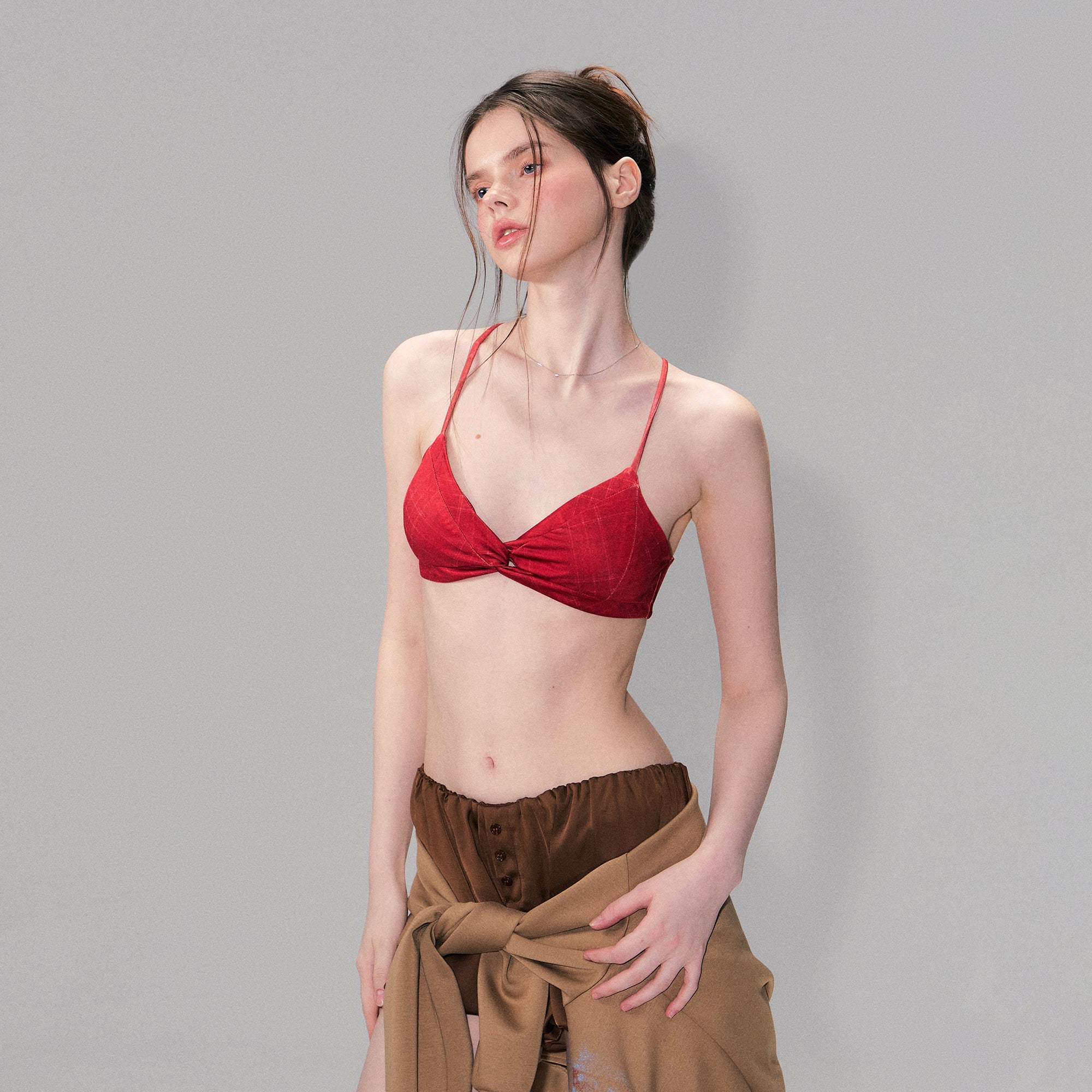 THE NEVERMORE Full-Print Adjustable Triangle Bralette