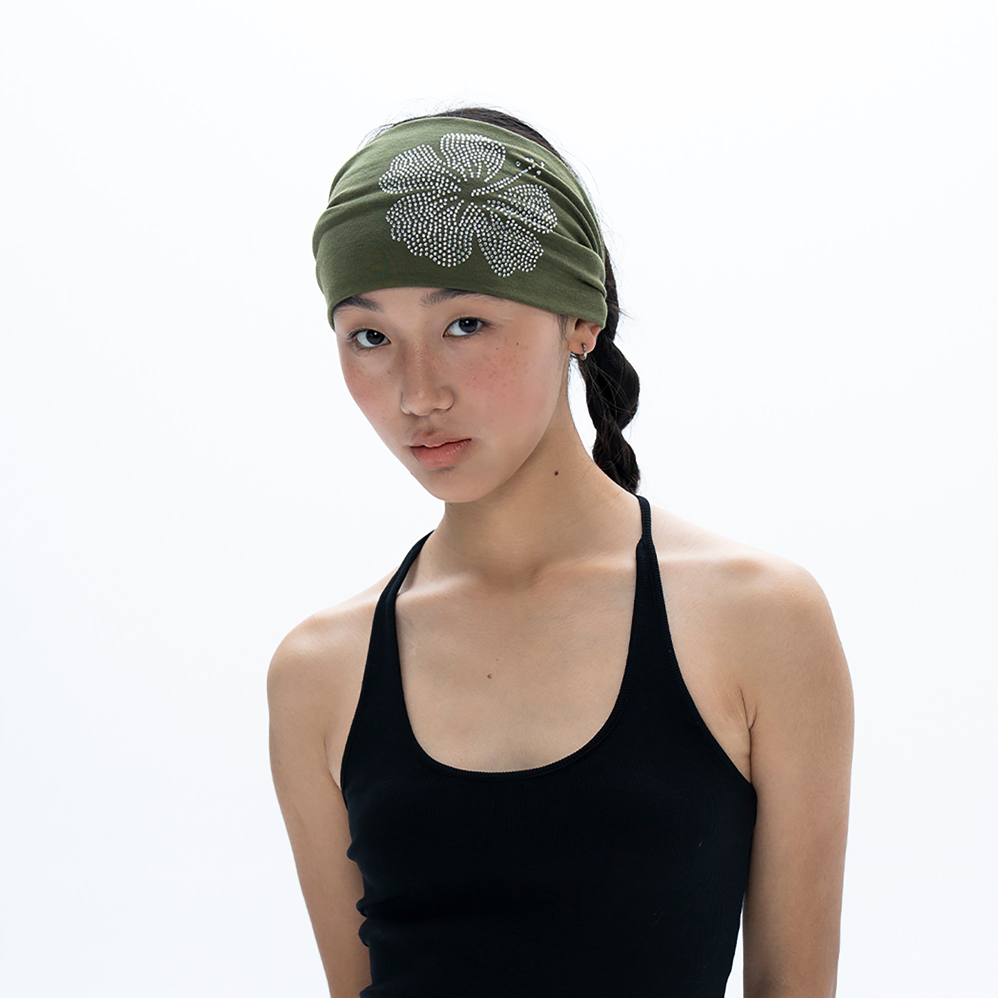 PCLA Hibiscus Diamond Stretchable Headband