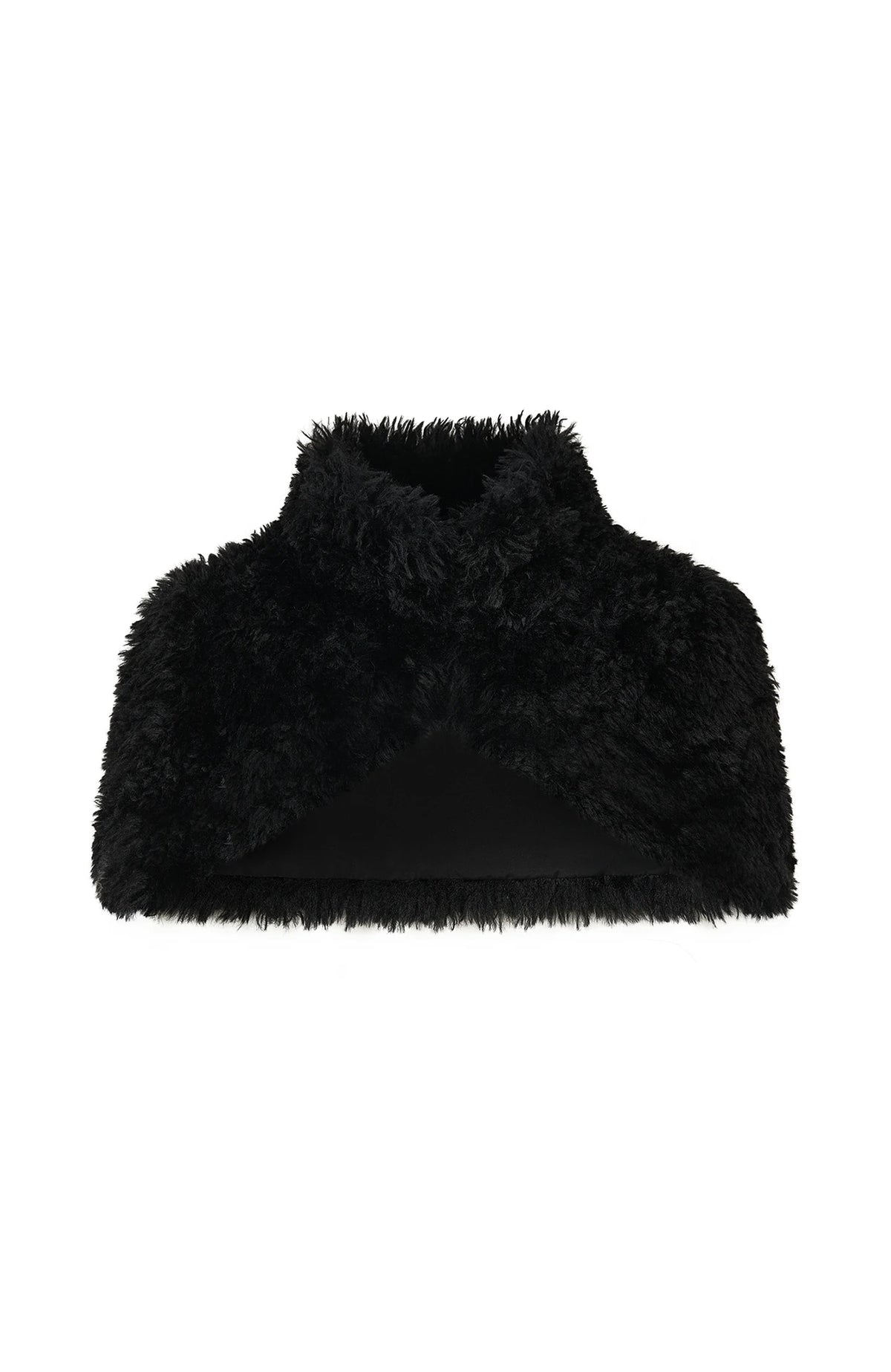 HIIMDAI Faux Fur Cape Vest Jacket