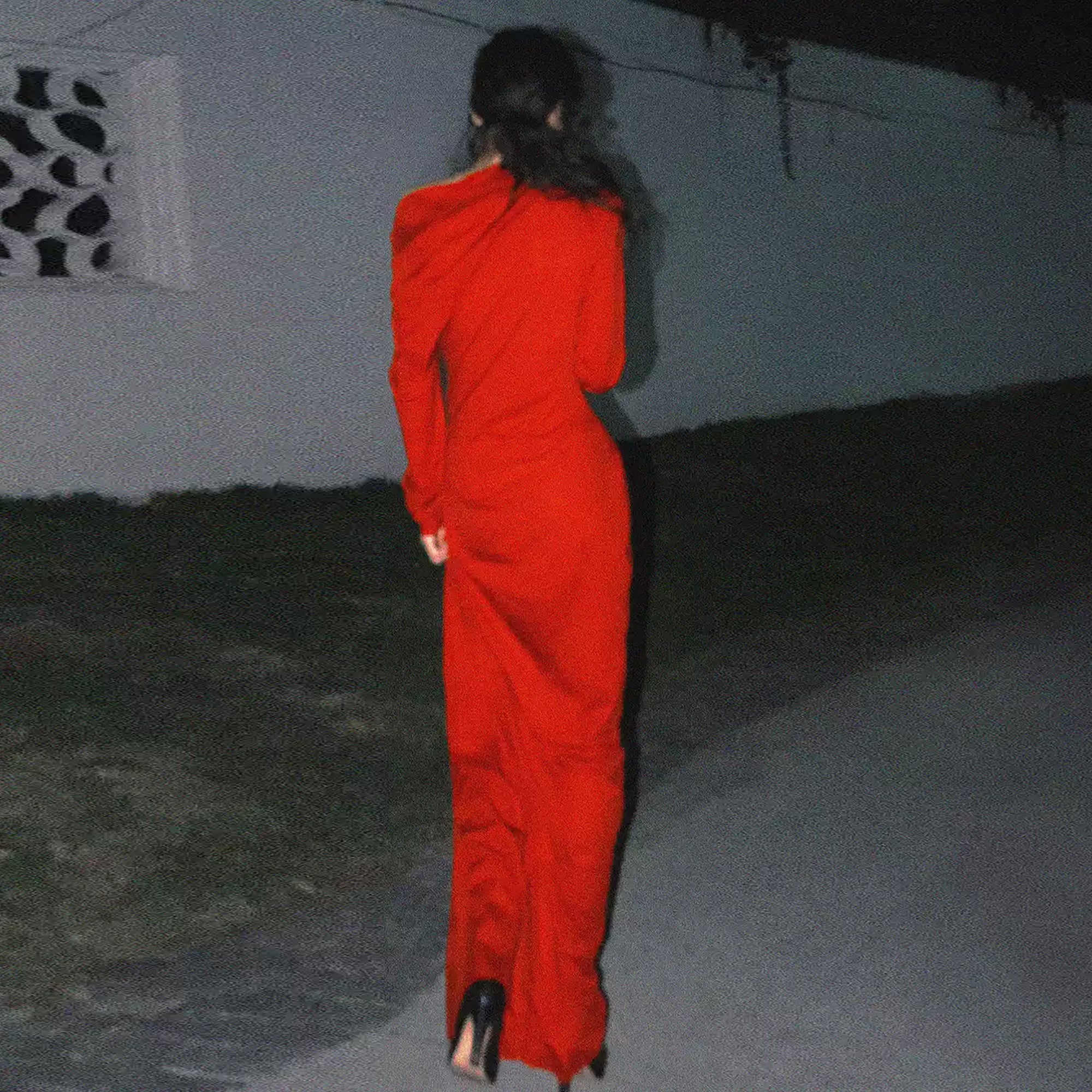 WHYNOTDANCE Asymmetrical Off-Shoulder Floral Maxi Dress