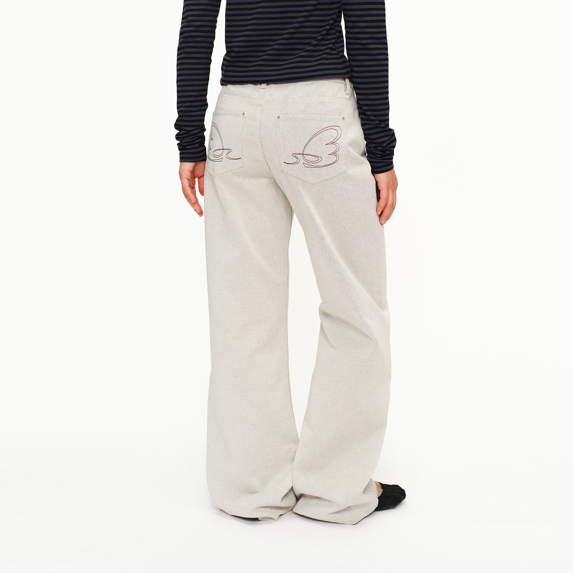 OINIMI Wing Stitch Double-Keen Straight-Leg Jeans