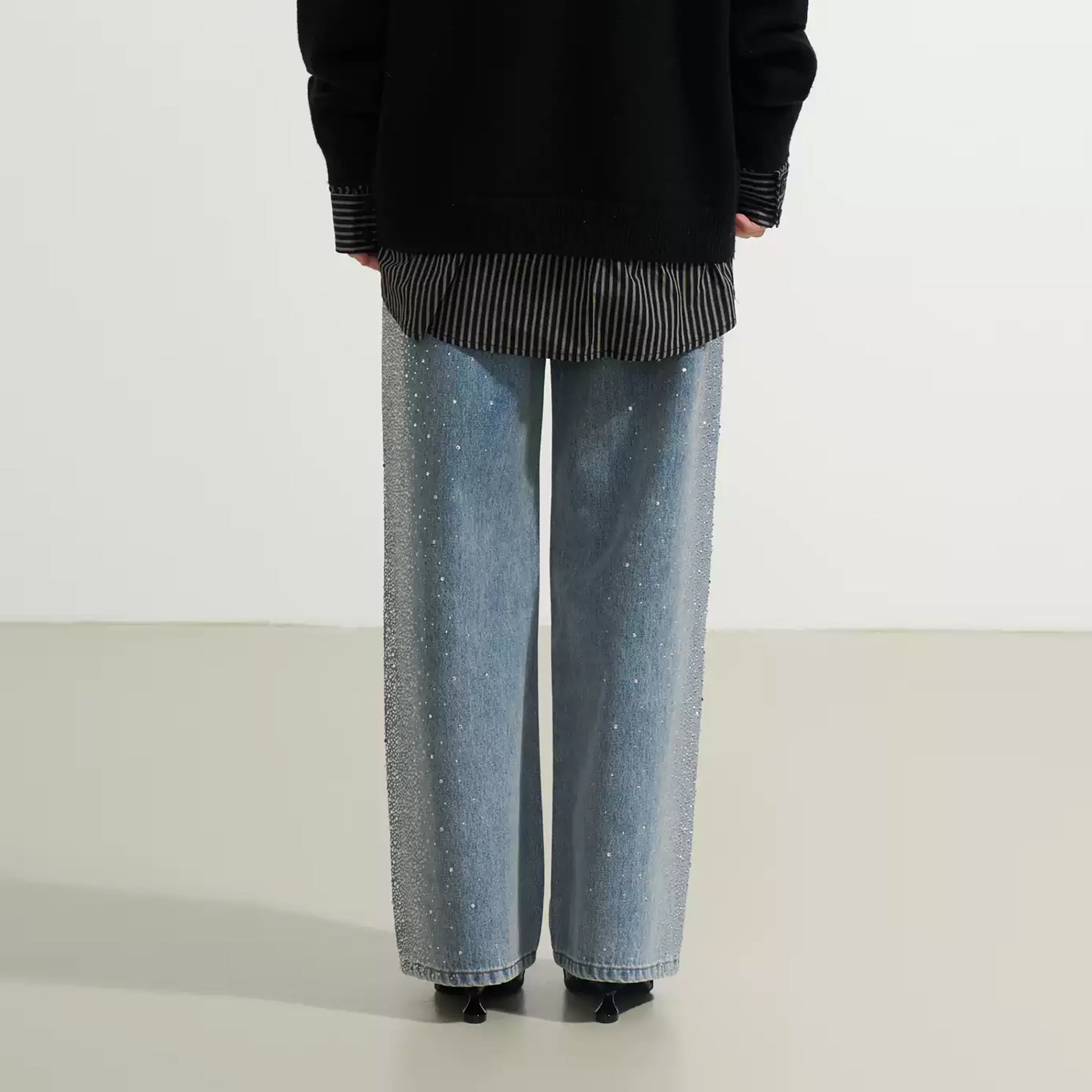 SOFITTE Diamond Star Embellished Jeans