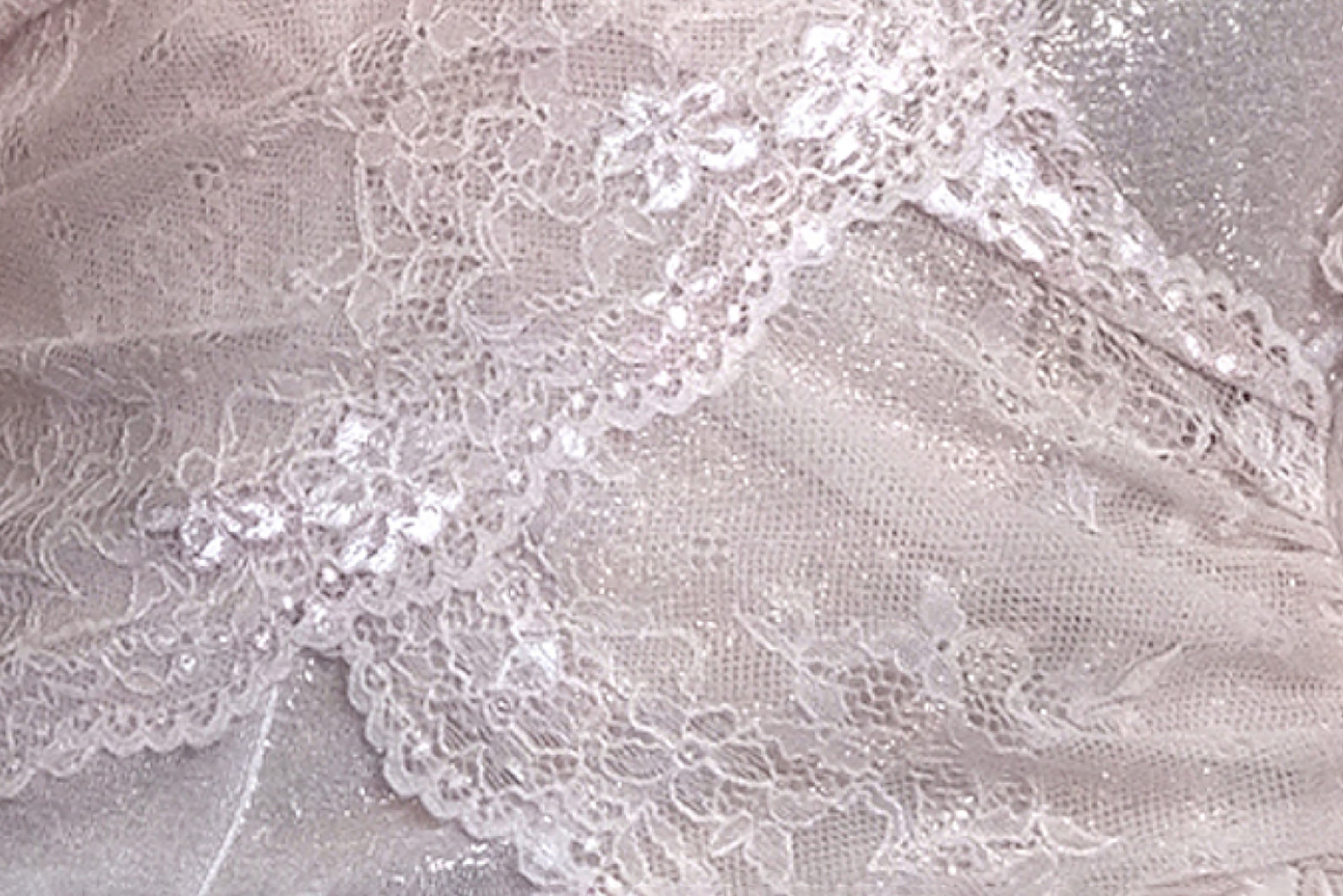 WHYNOTDANCE Draped Lace V-Neck Top