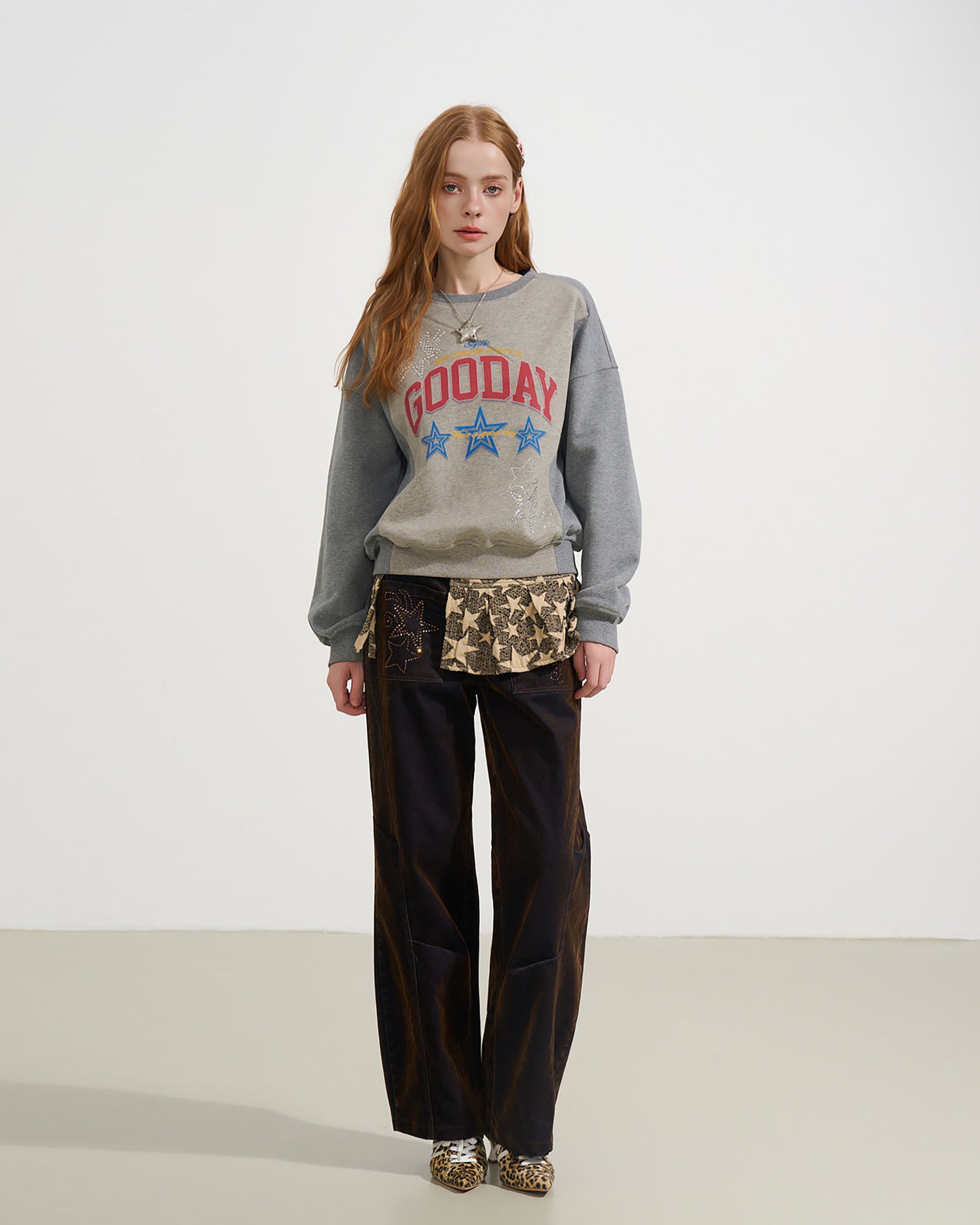 SOFITTE Star-Diamond Gradient Panel Pants