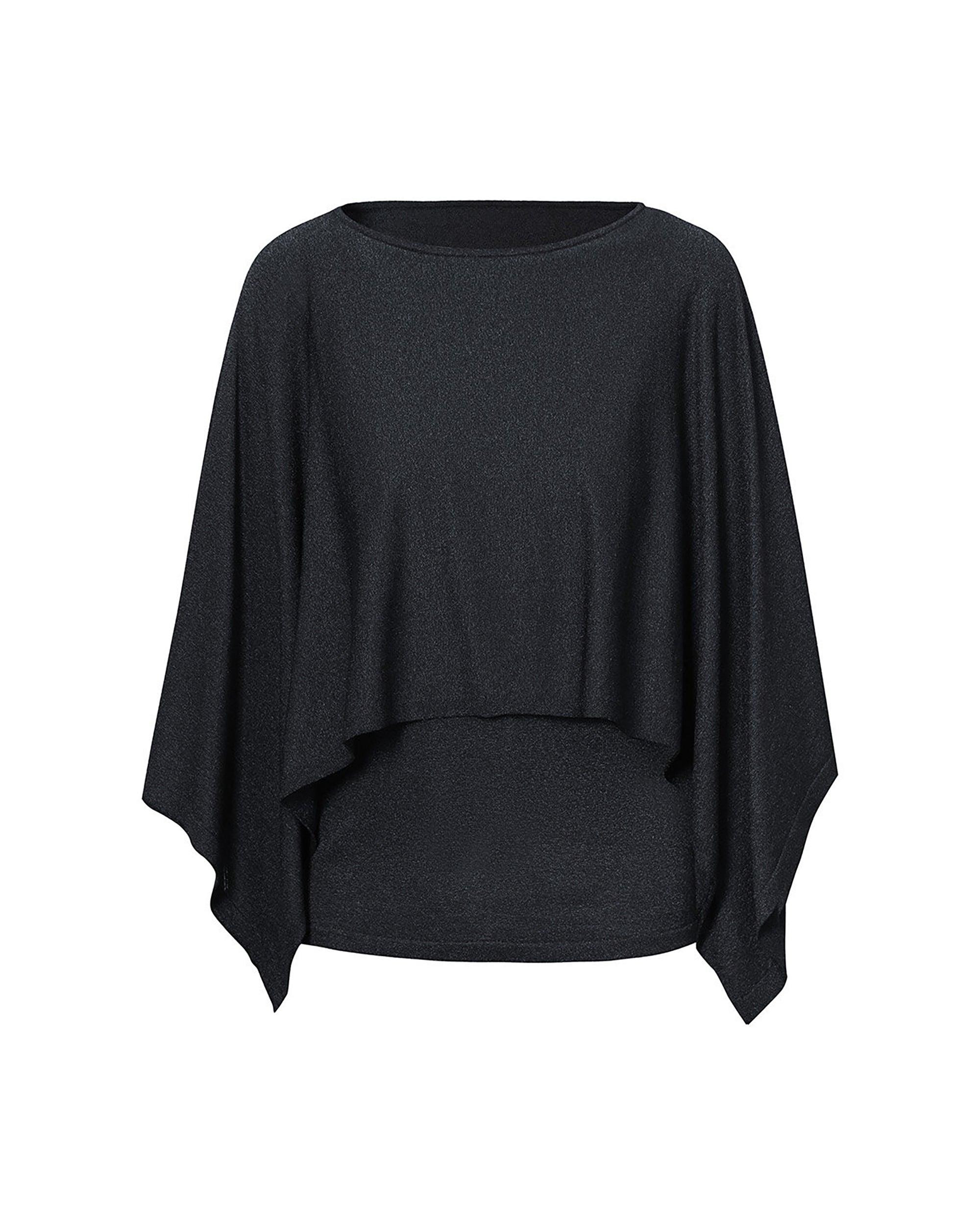 COMMAND N Shimmer Faux Two-Piece Cape Top