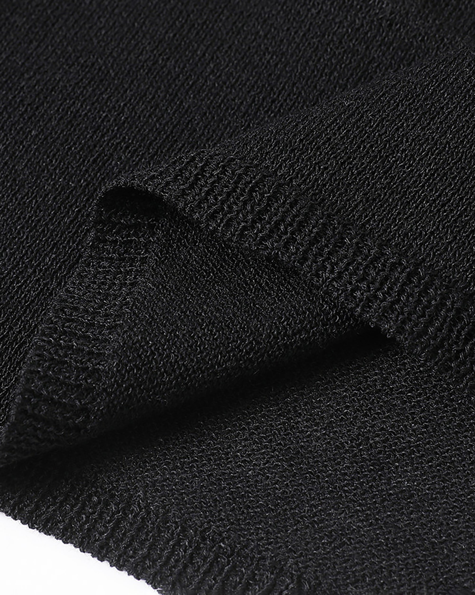 COMMAND N Sheer Textured Knit Long-Sleeve Tee