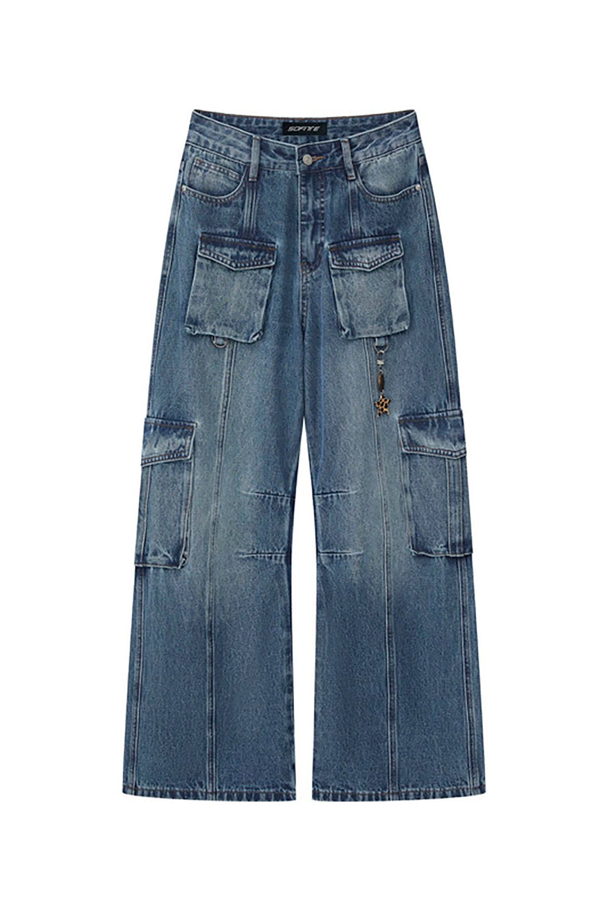 SOFITTE Paneled Multi-Pocket Cargo Jeans