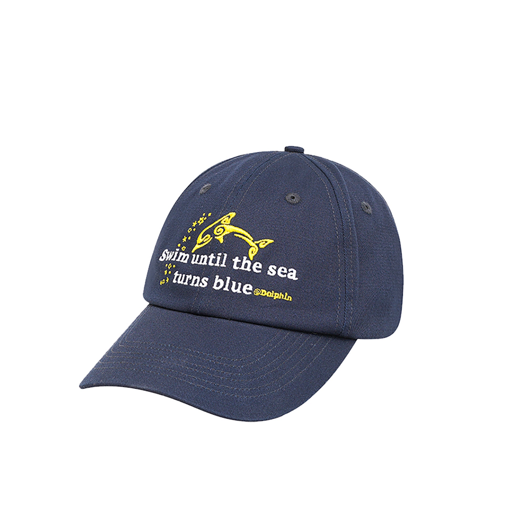 PCLA Embroidered Dolphin Slogan Cap