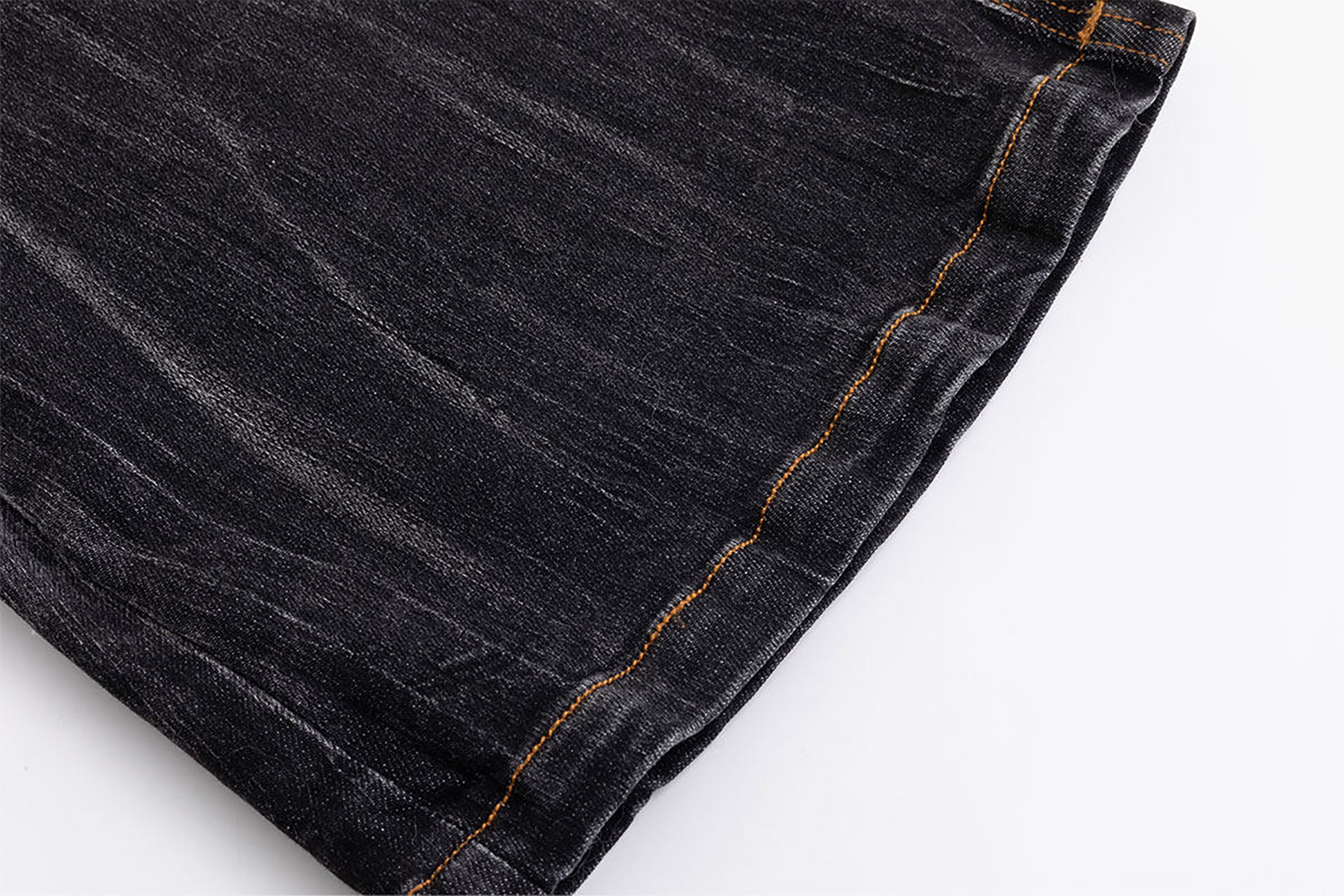 CESTNOUS Asymmetrical Frayed Distressed Jeans