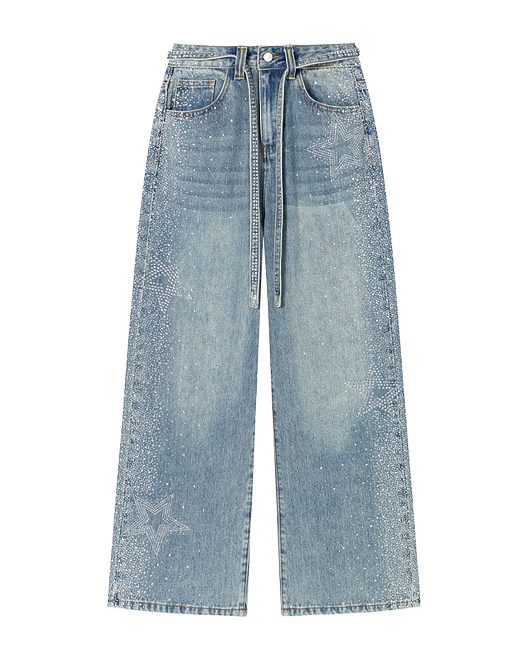 SOFITTE Diamond Star Embellished Jeans