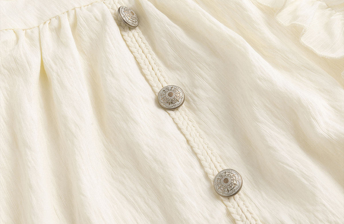 CESTNOUS Chiffon Lace Spliced Drawstring A-Line Skirt