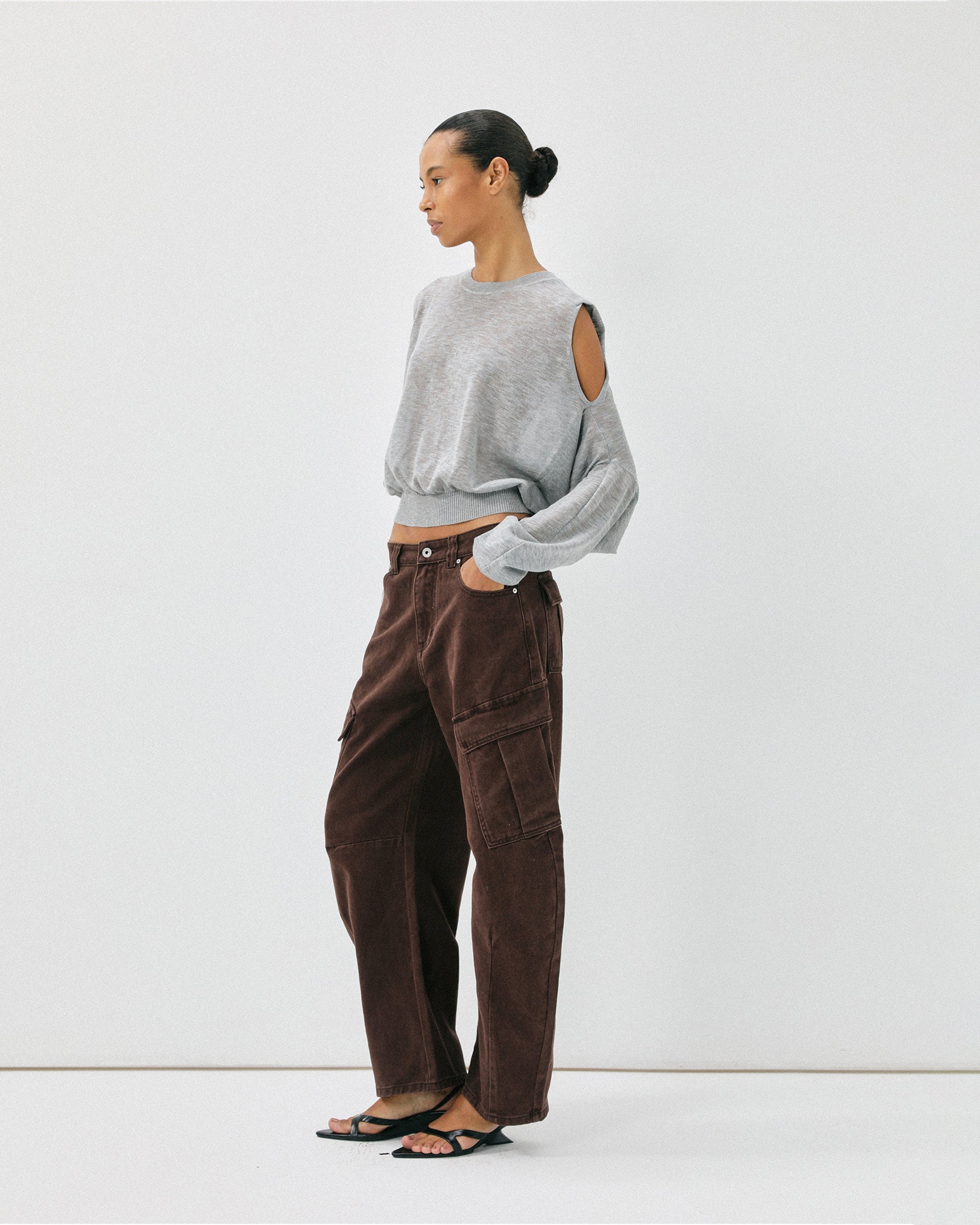 COMMAND N Layered Tie-Waist Sleeveless Tank