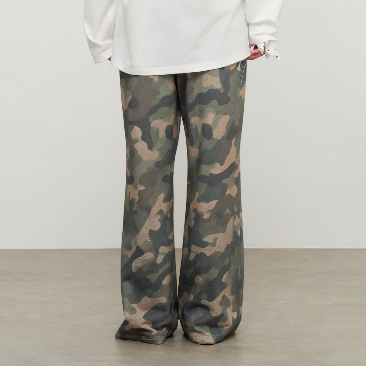 SOFITTE Camo Graphic Wide-Leg Drawstring Pants