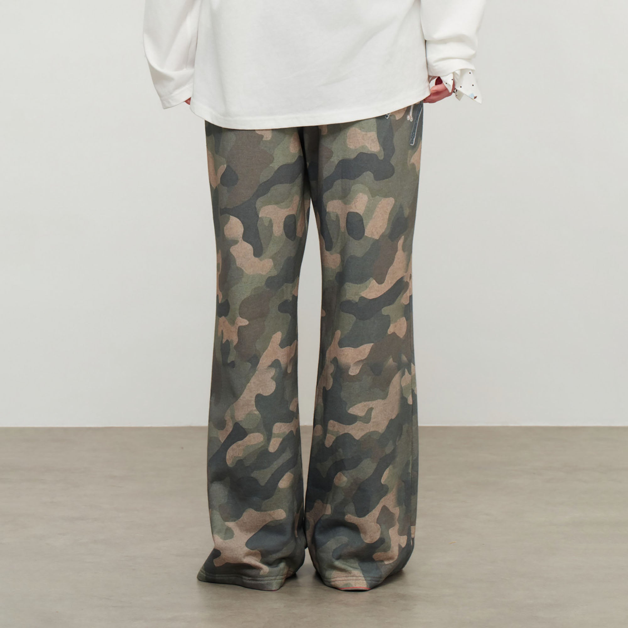 SOFITTE Camo Graphic Wide-Leg Drawstring Pants
