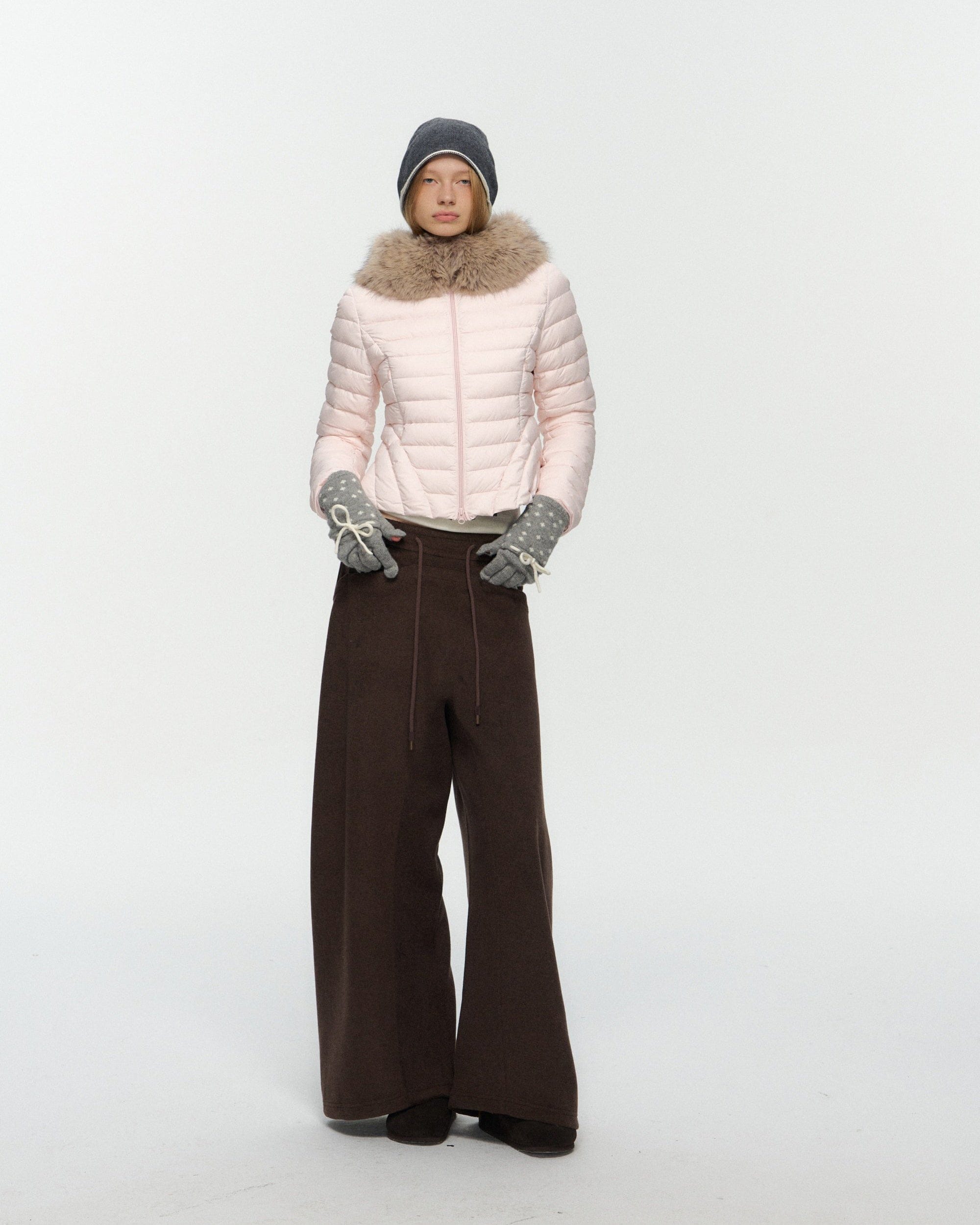 10AMSOTIIIIIIRED Classic Drawstring Wide-Leg Pants