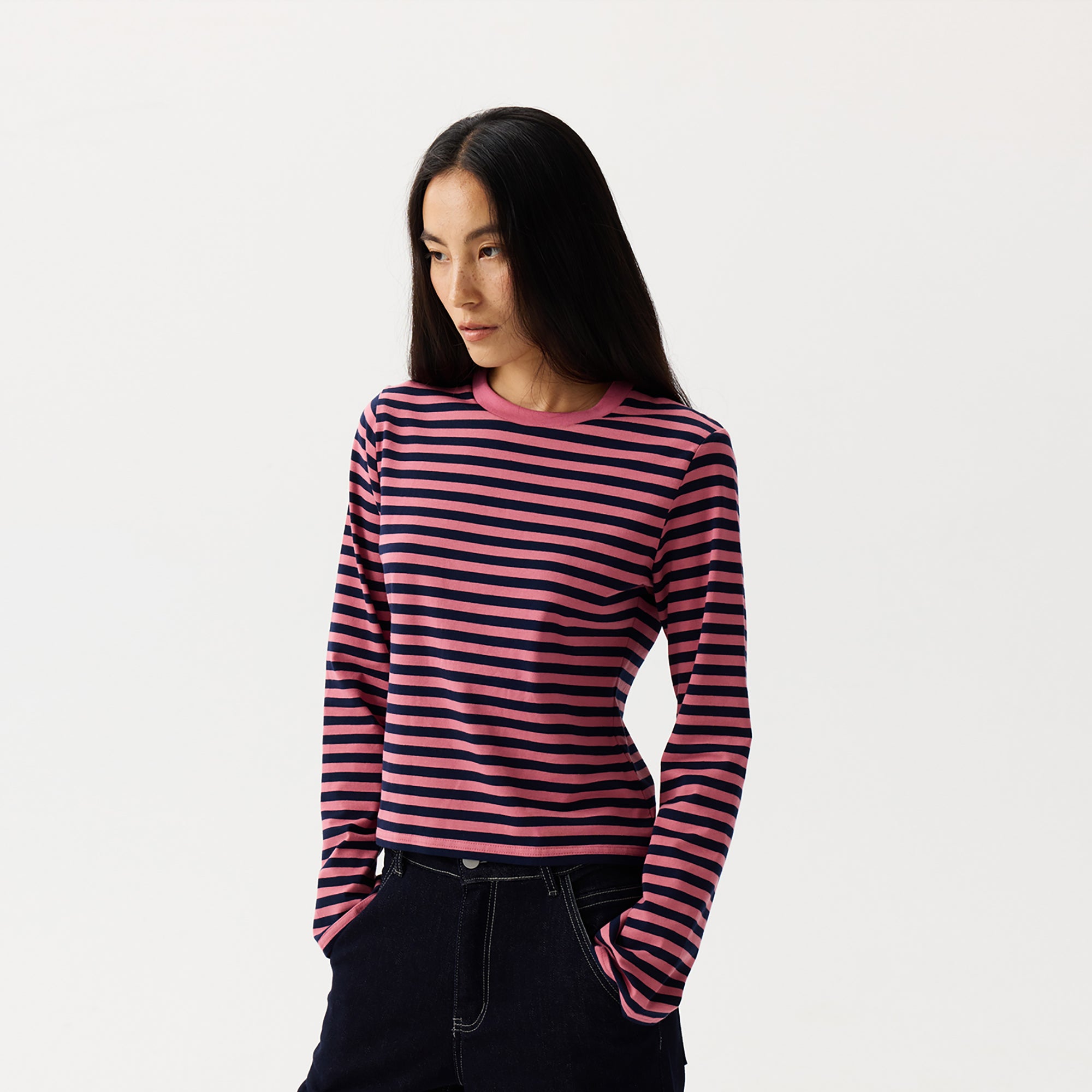 PCLA Essential Striped Long-Sleeve Tee